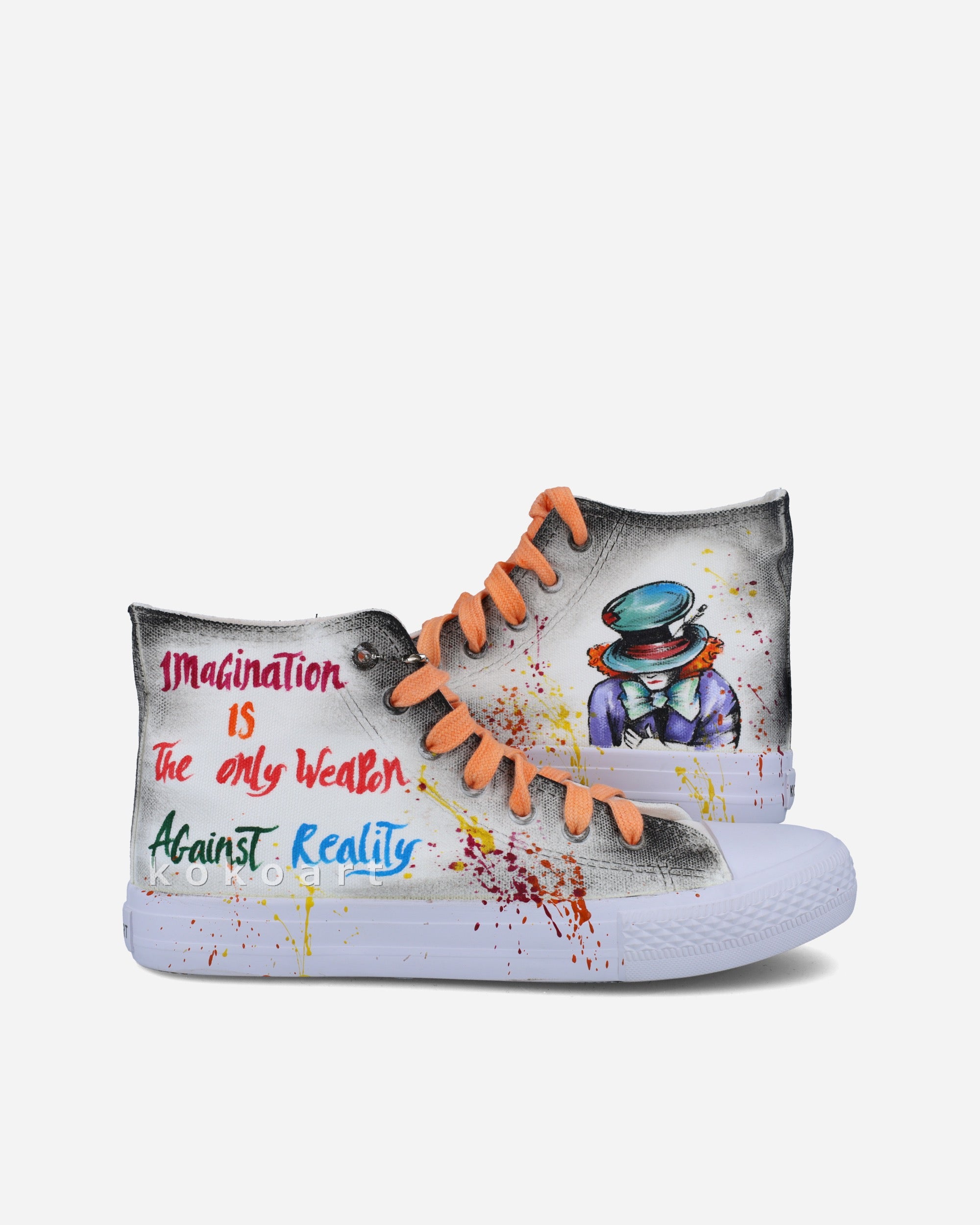 Mad Hatter Hand Painted Shoes