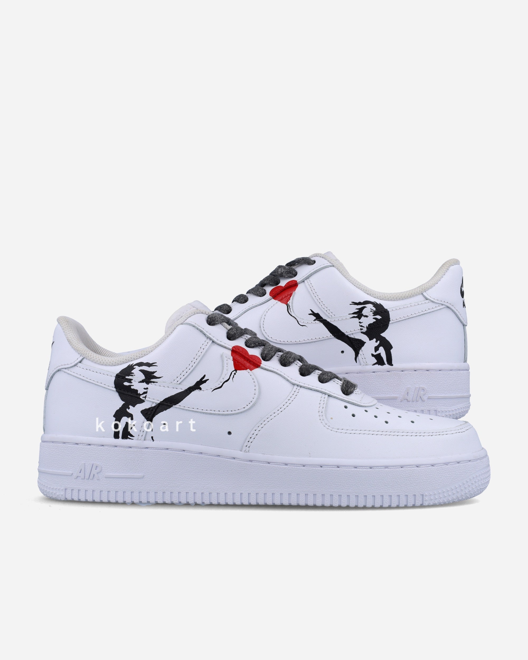 Girl Unique Af1 AESTHETIC HEARTS NIKE AIR FORCE 1'S (more Colours