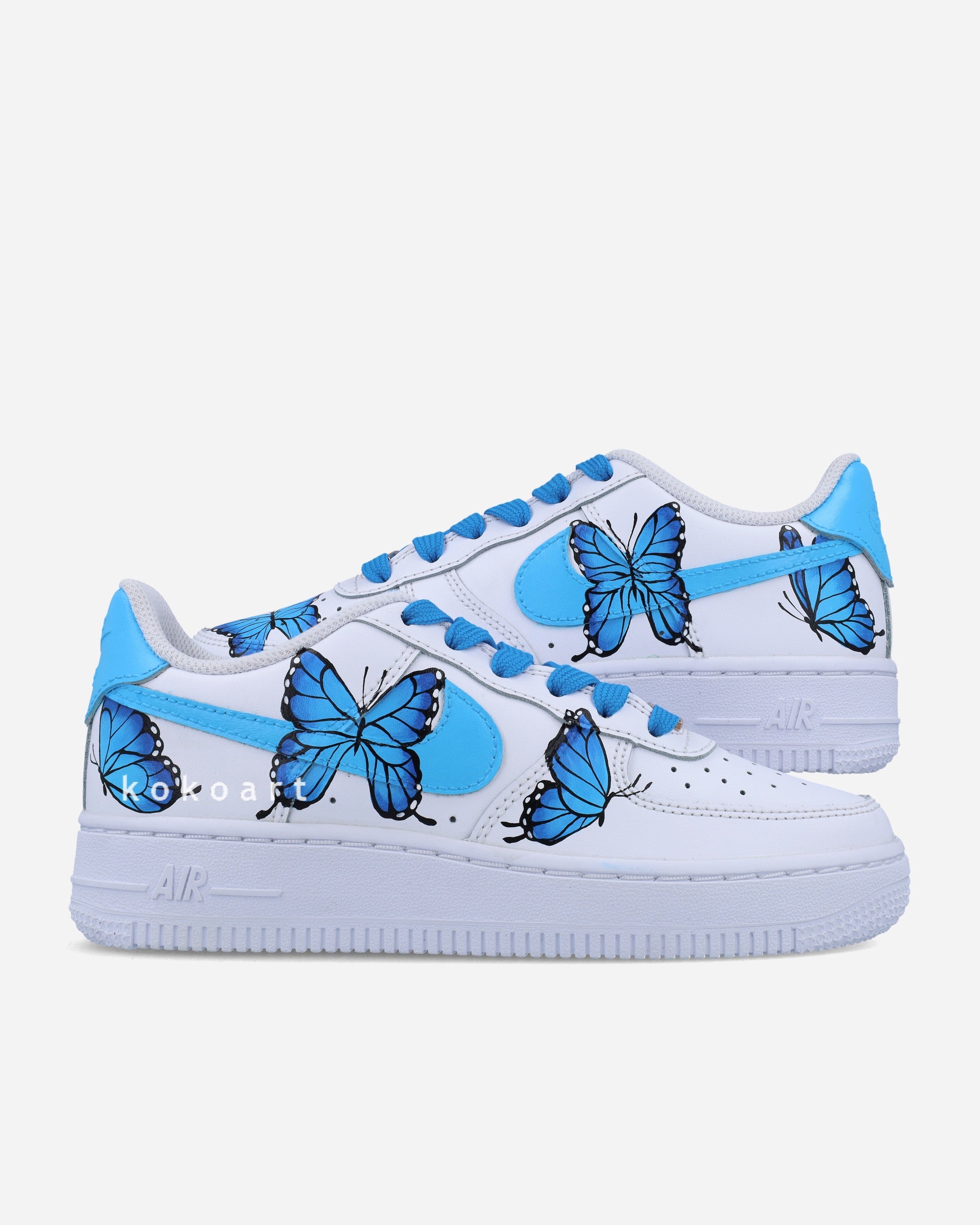 Aesthetic Air Forces Butterflies AF1 Dripping KOKO ART