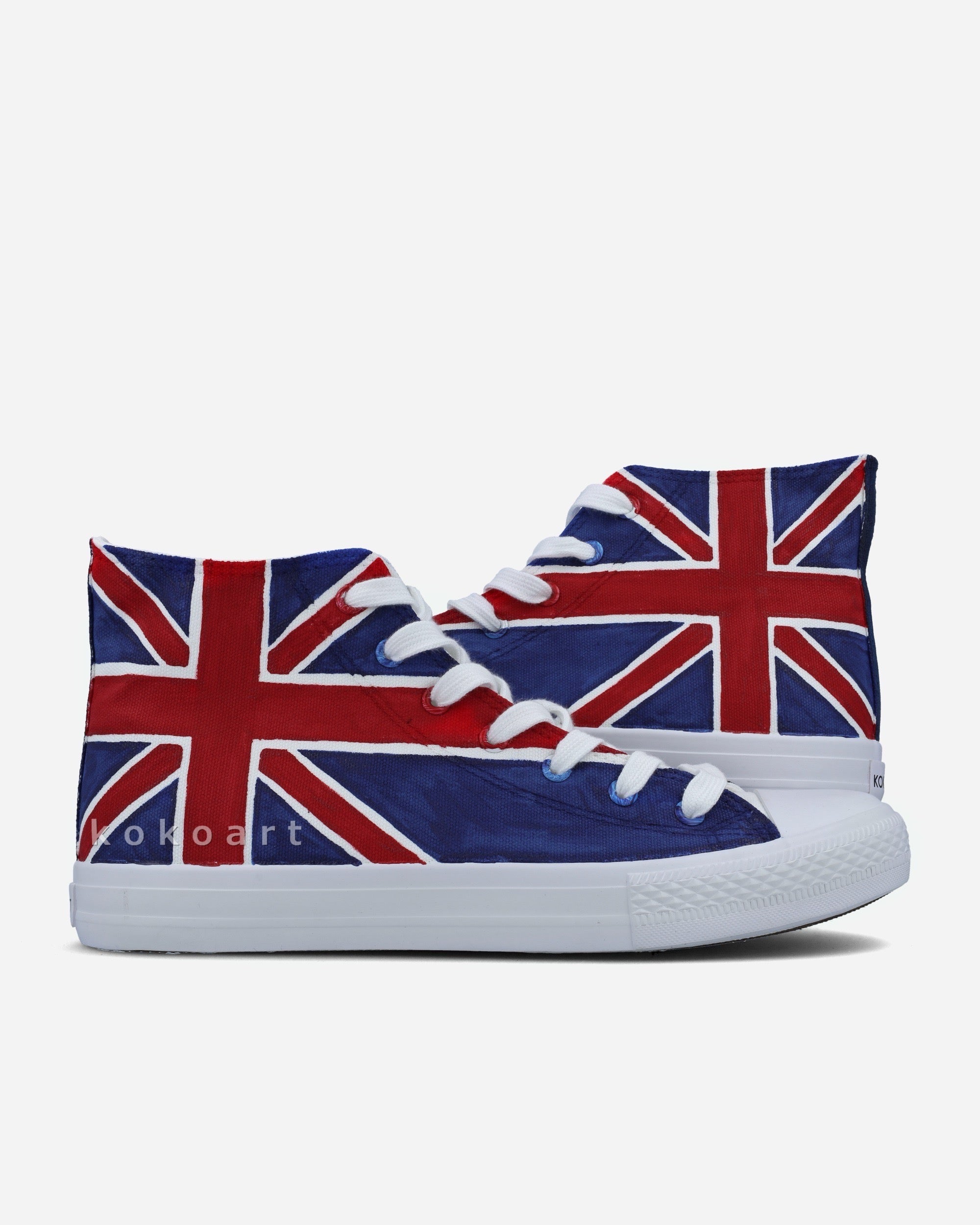 Union Jack Hand Painted Shoes