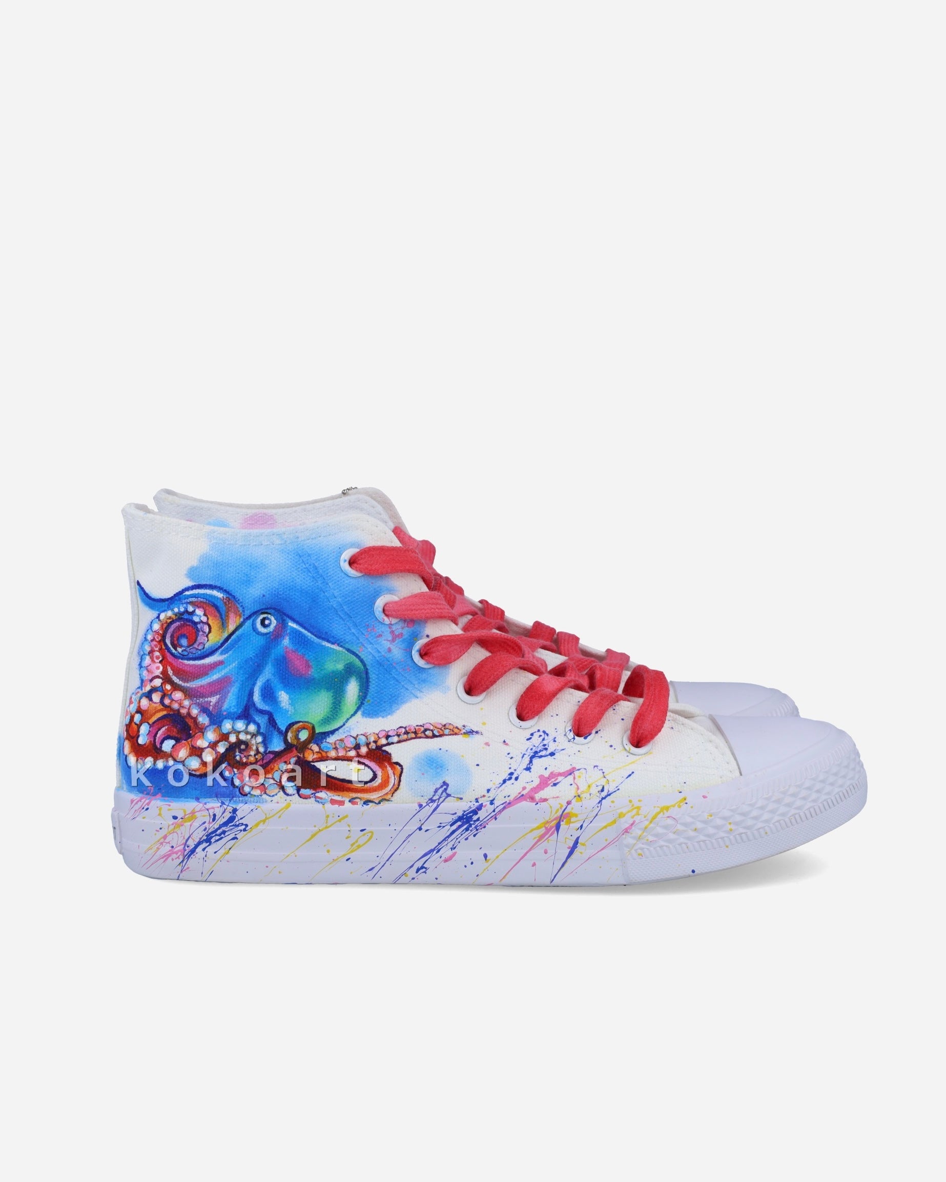 Jelly Fish & Octopus Hand Painted Shoes