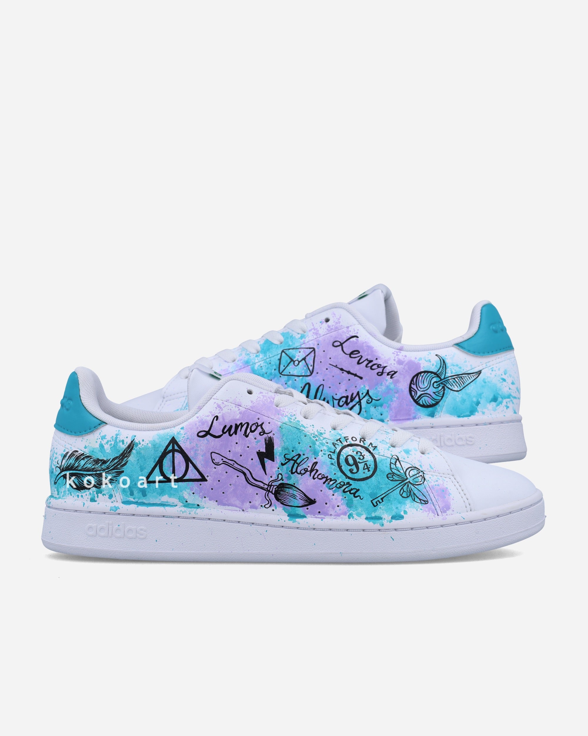 Adidas Hand Painted Wizard Design