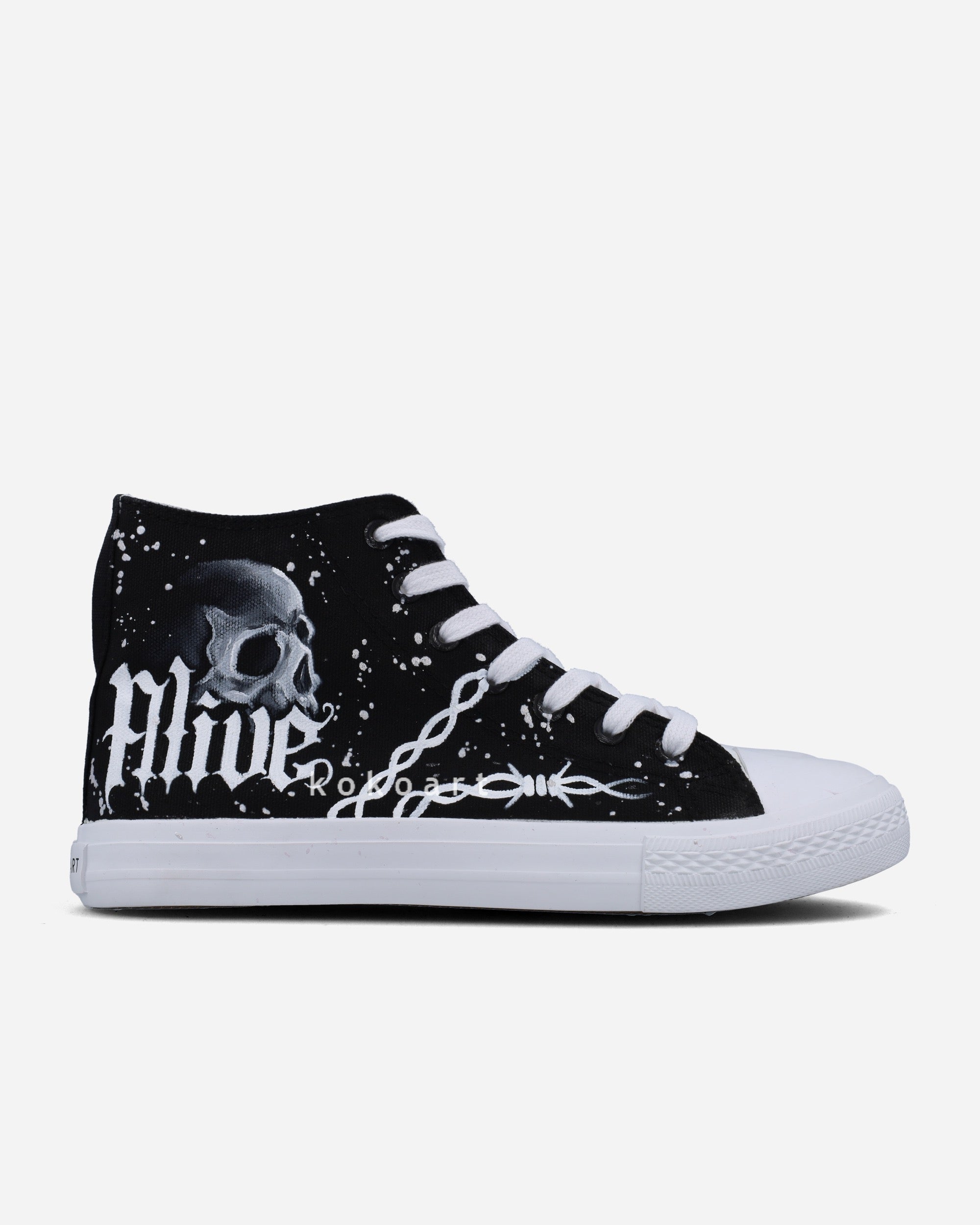 Dead Alive Hand Painted Shoes