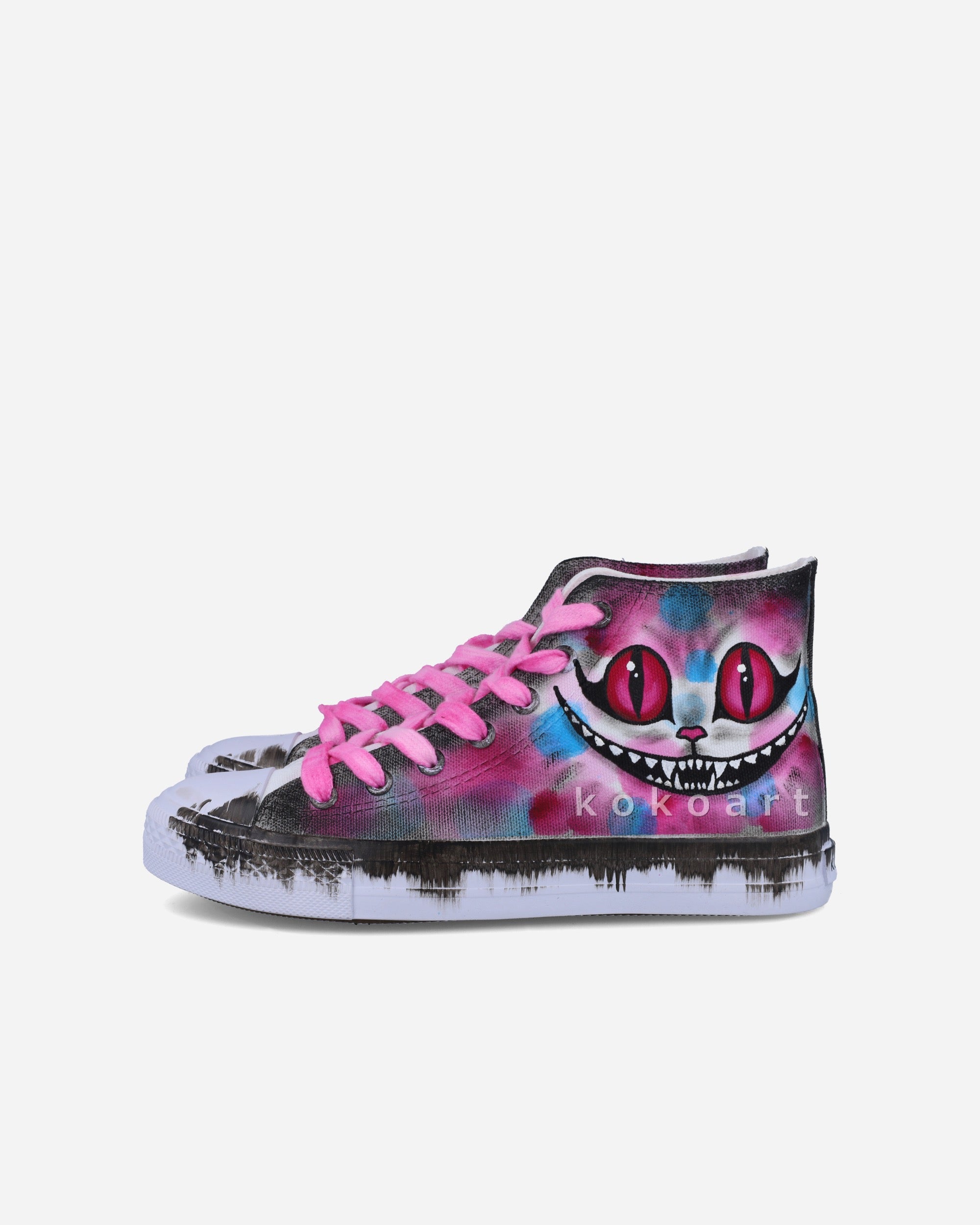Mad Cat Hand Painted Shoes