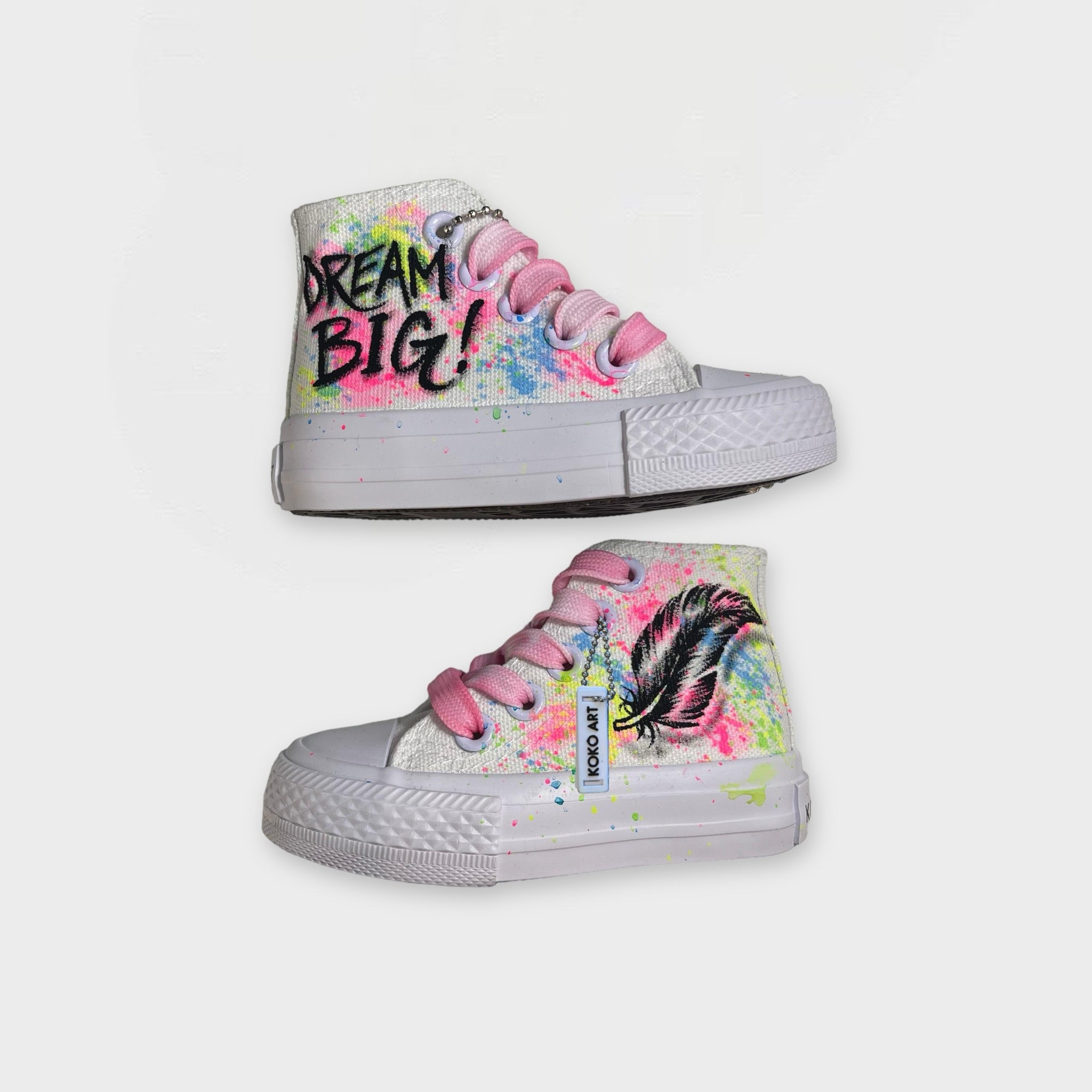 Dream Big Hand Painted Shoes