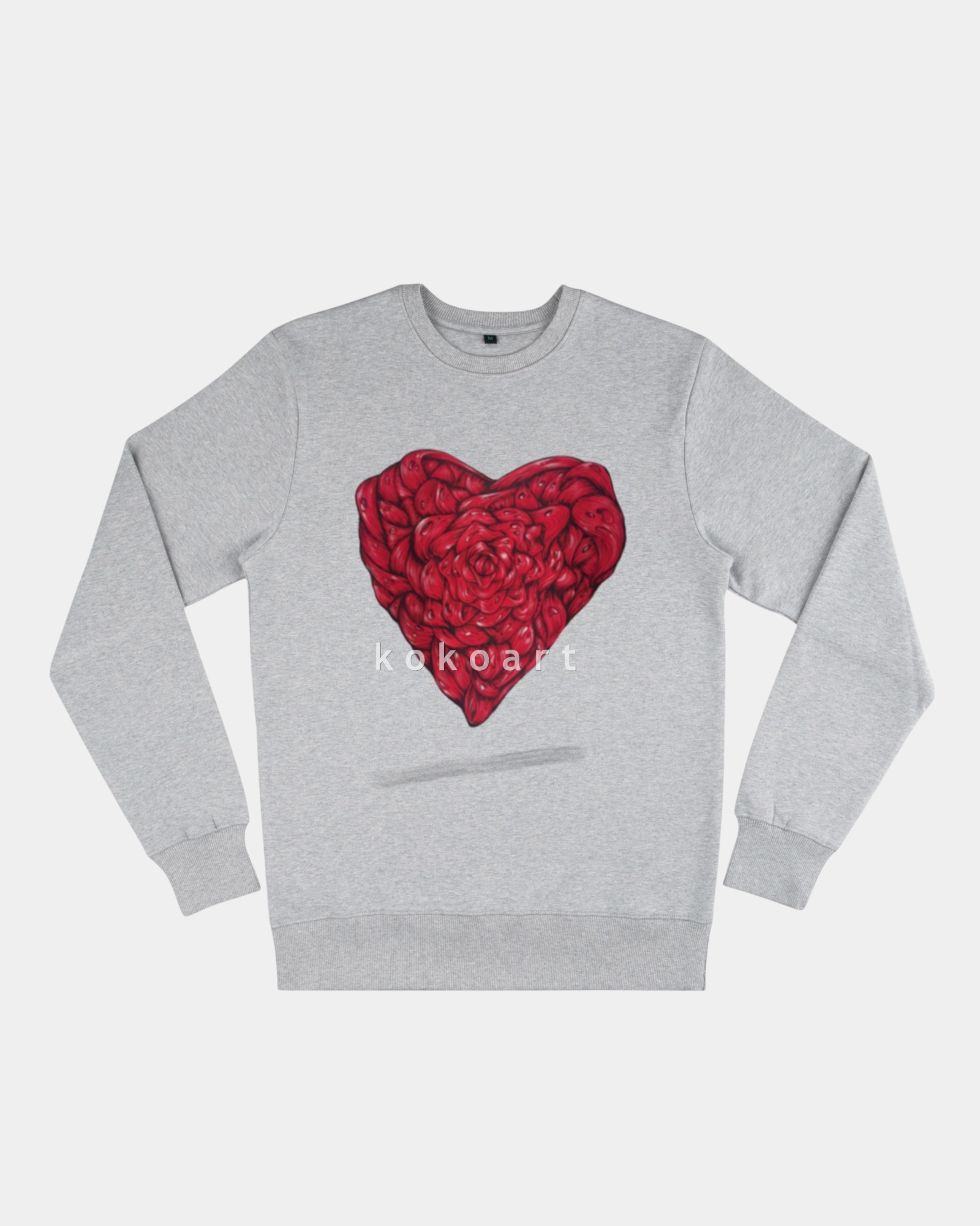 Heart - Hand painted Organic Cotton Clothing