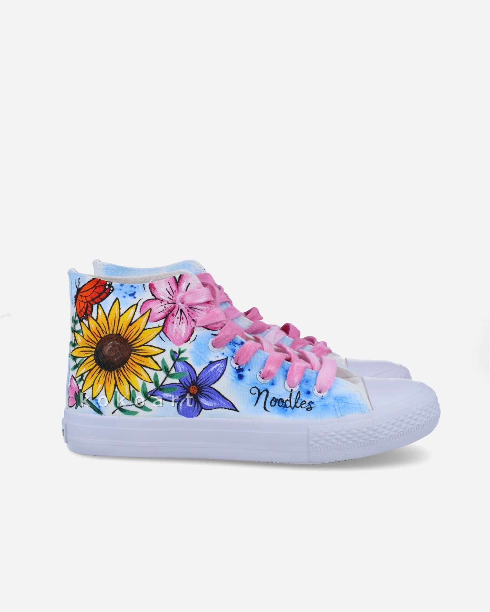 Flowers Hand Painted Shoes