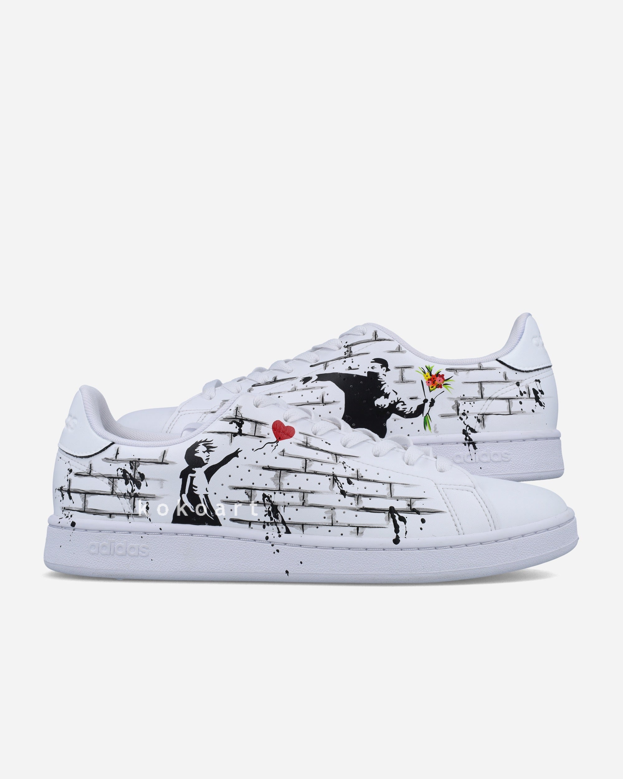 Stan Smith Hand Painted Graffiti with Bricks