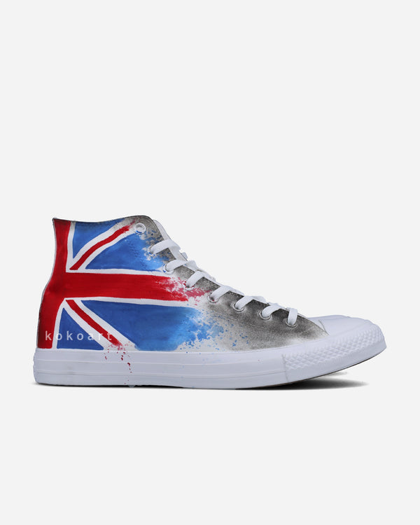 Custom Hand Painted Converse London Skyline Design by Koko Art (Made t ...