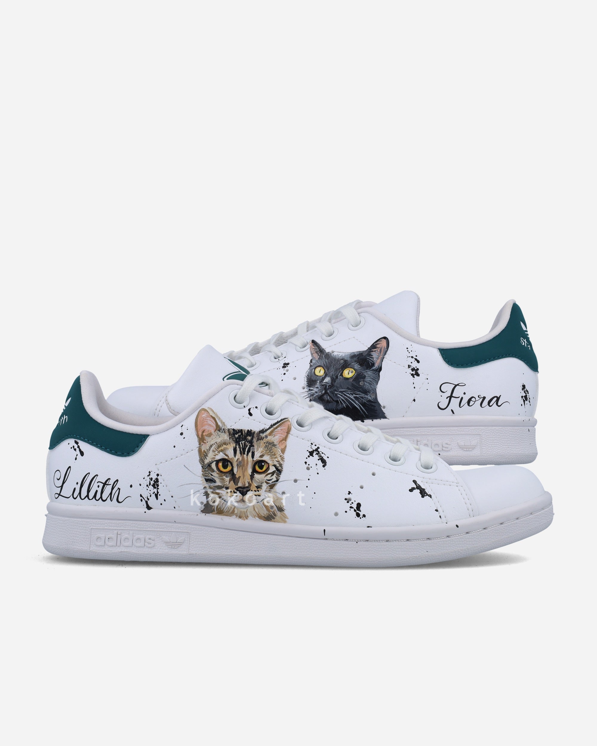 Stan Smith Hand Painted Pet Portrait