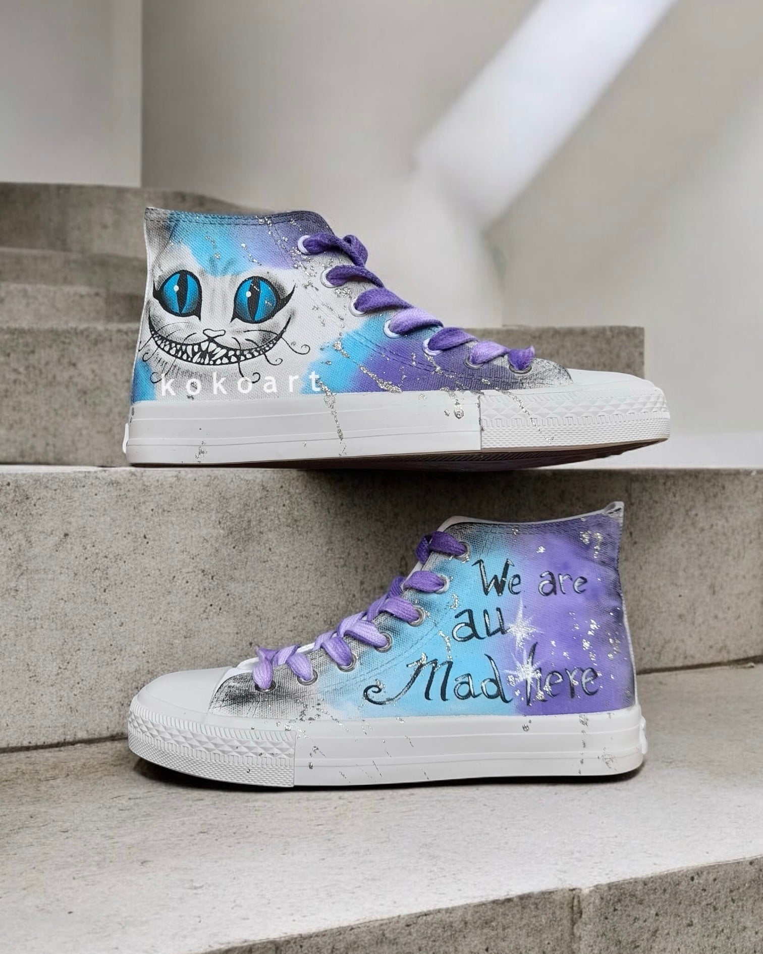 Cat Hand Painted Shoes