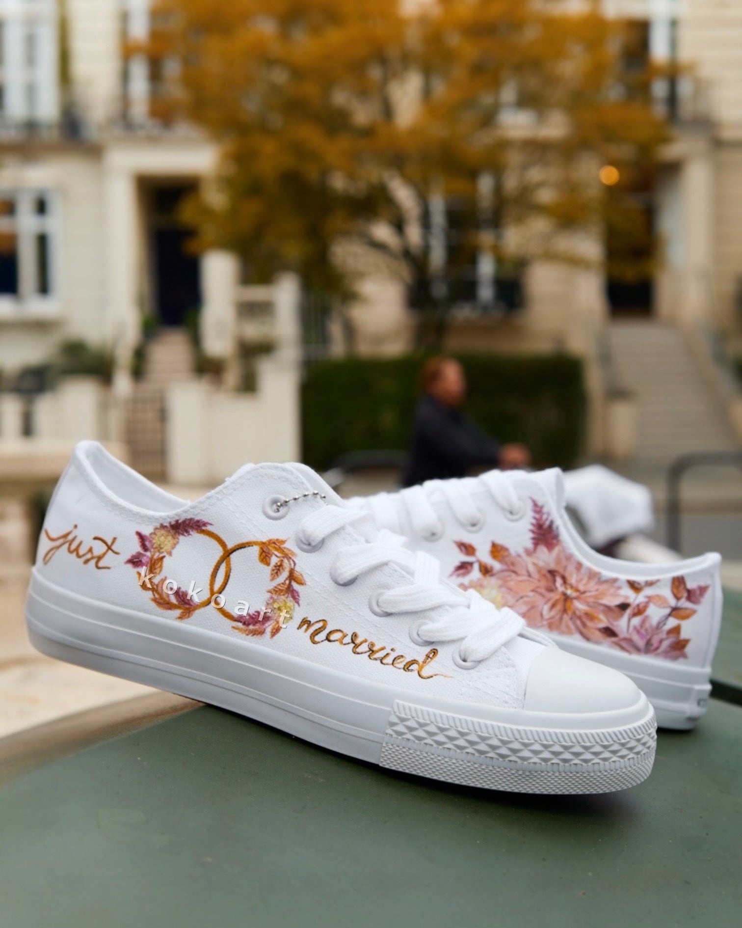 Customisable Hand Painted Bridal Shoes KOKO ART