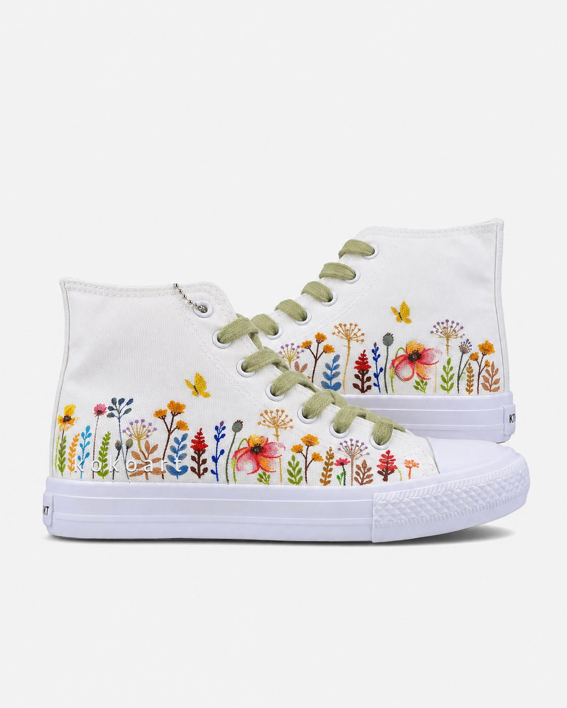 Flowers Hand Painted Shoes