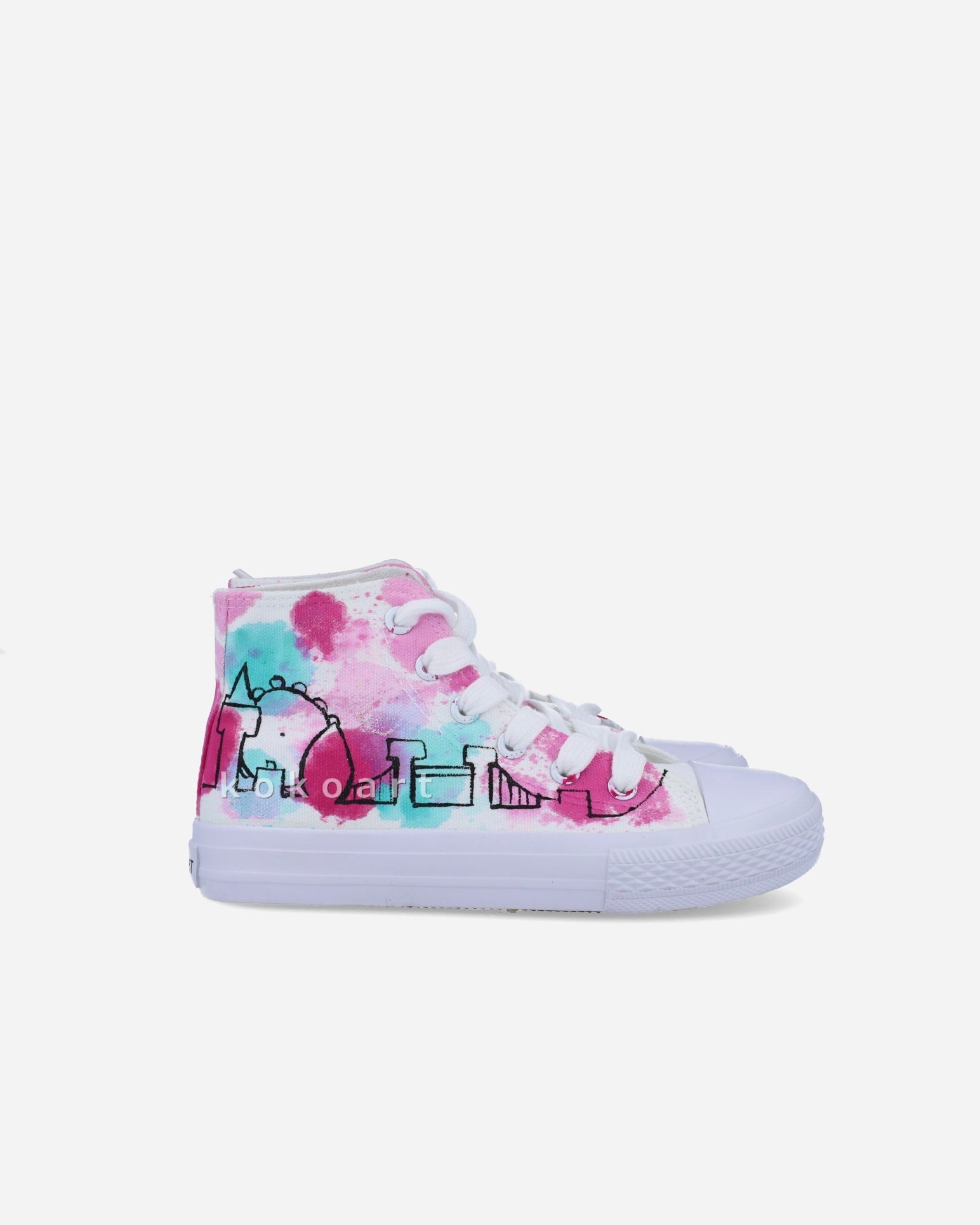 Watercolour London Skyline Hand Painted Shoes
