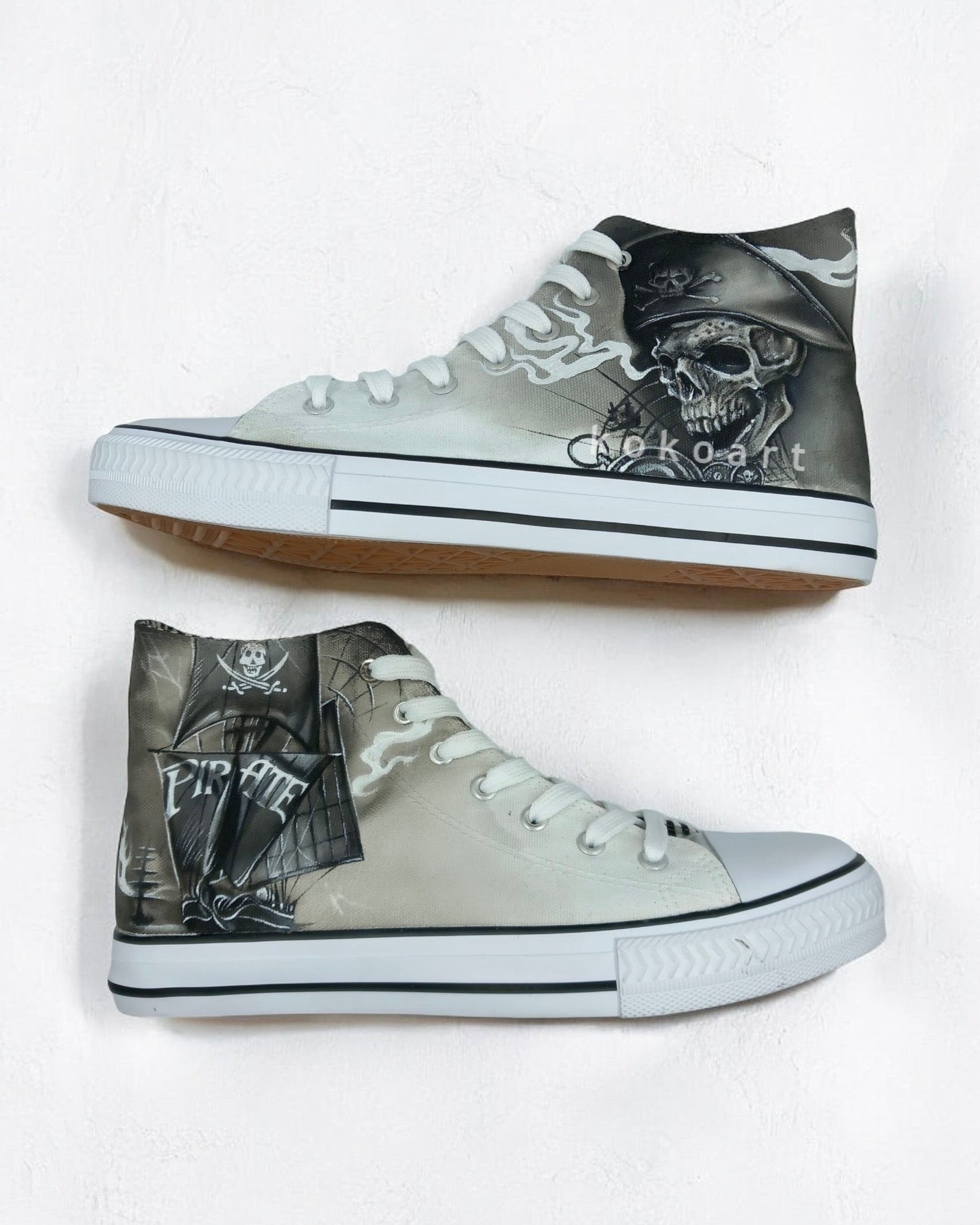 Pirates Hand Painted Shoes