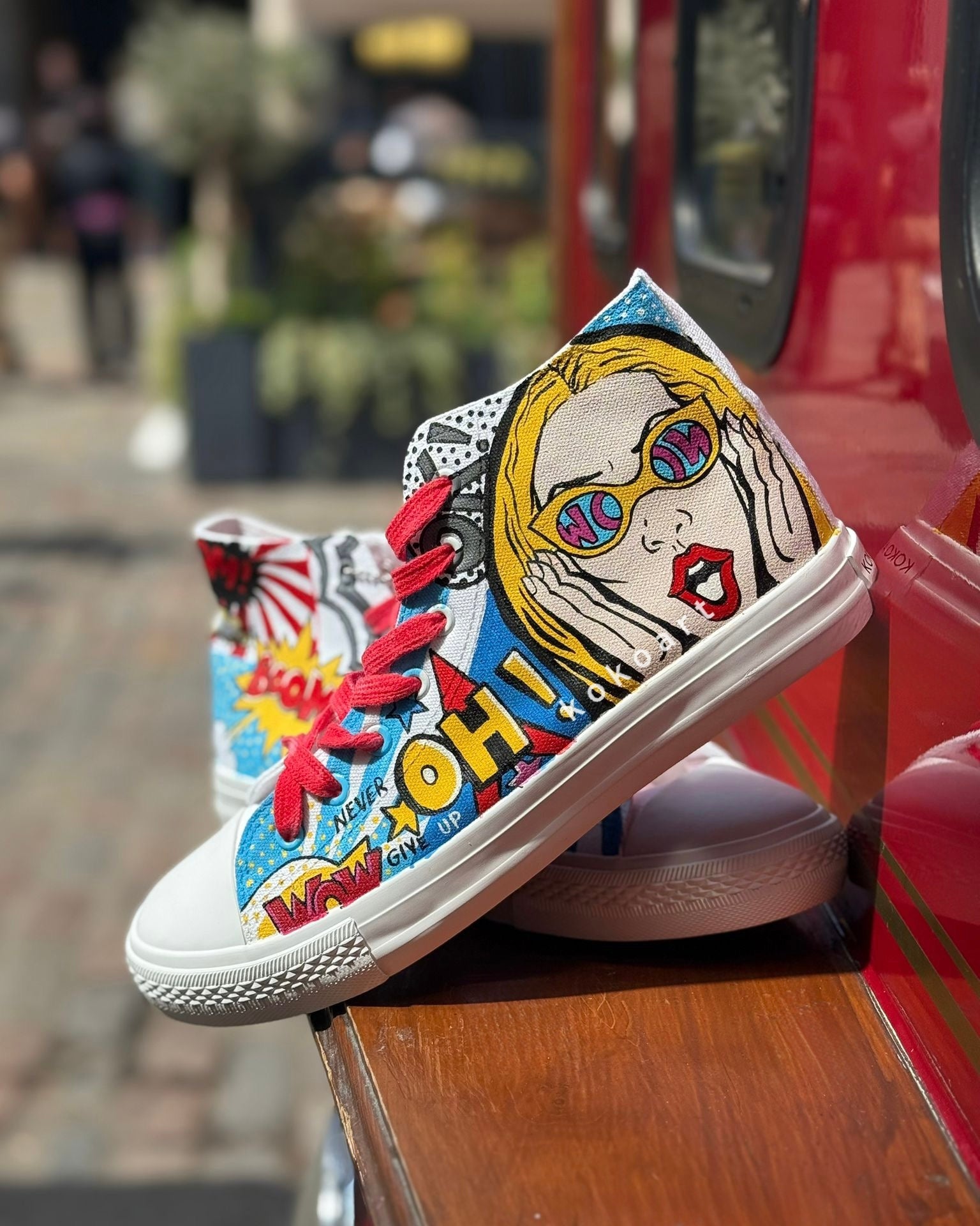 Pop Art Hand Painted Shoes KOKO ART1