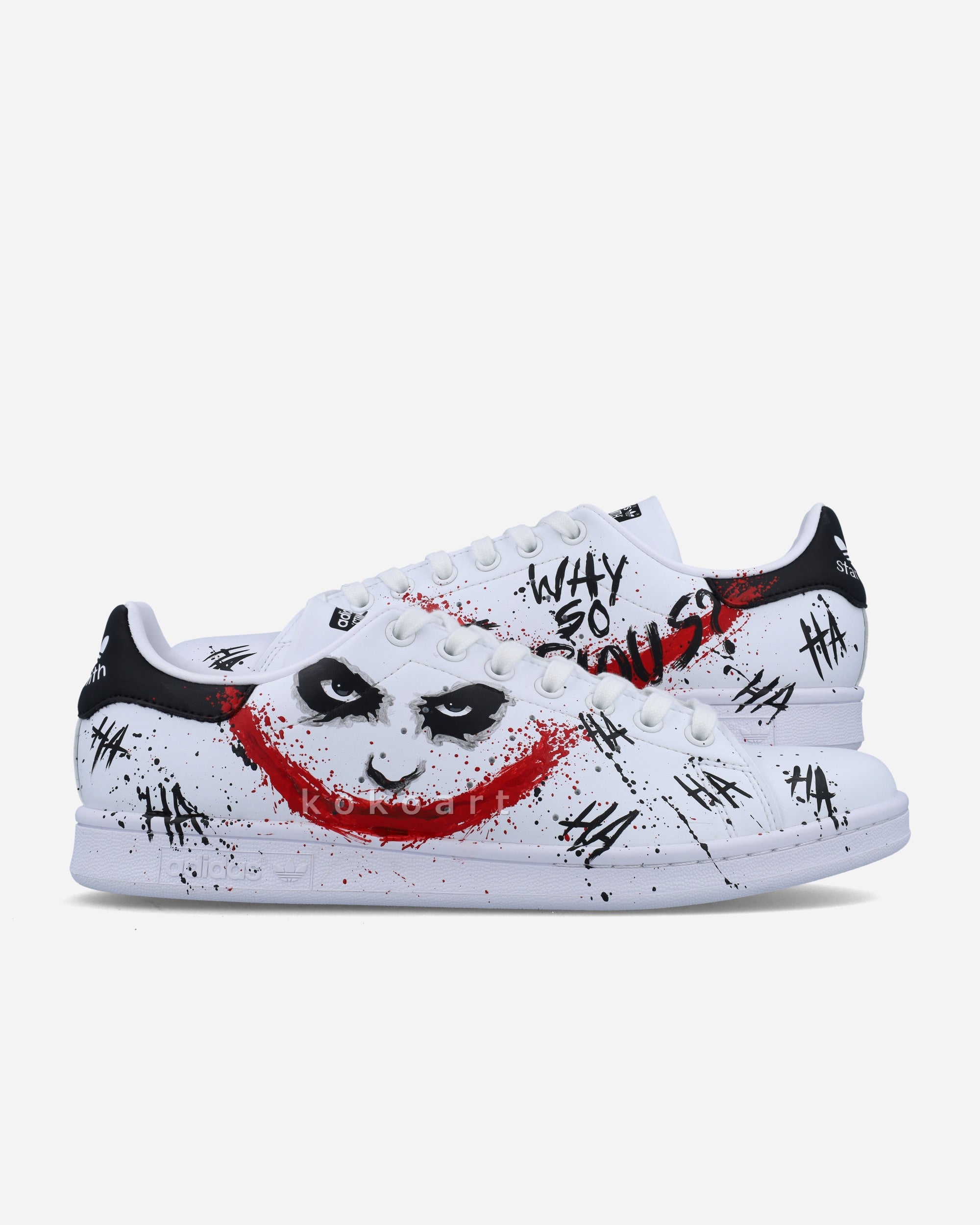 Adidas Hand Painted Why so Serious?