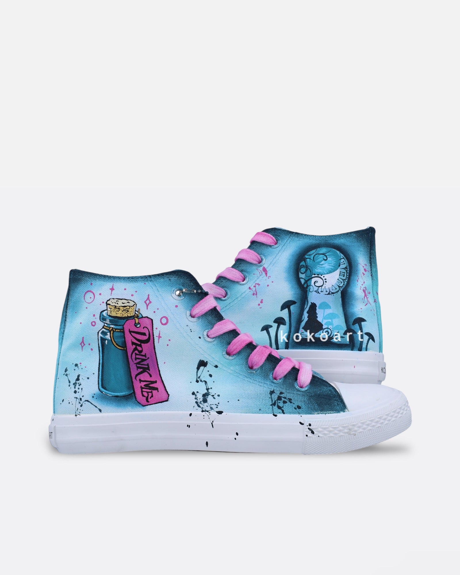 Drink Me Hand Painted Shoes