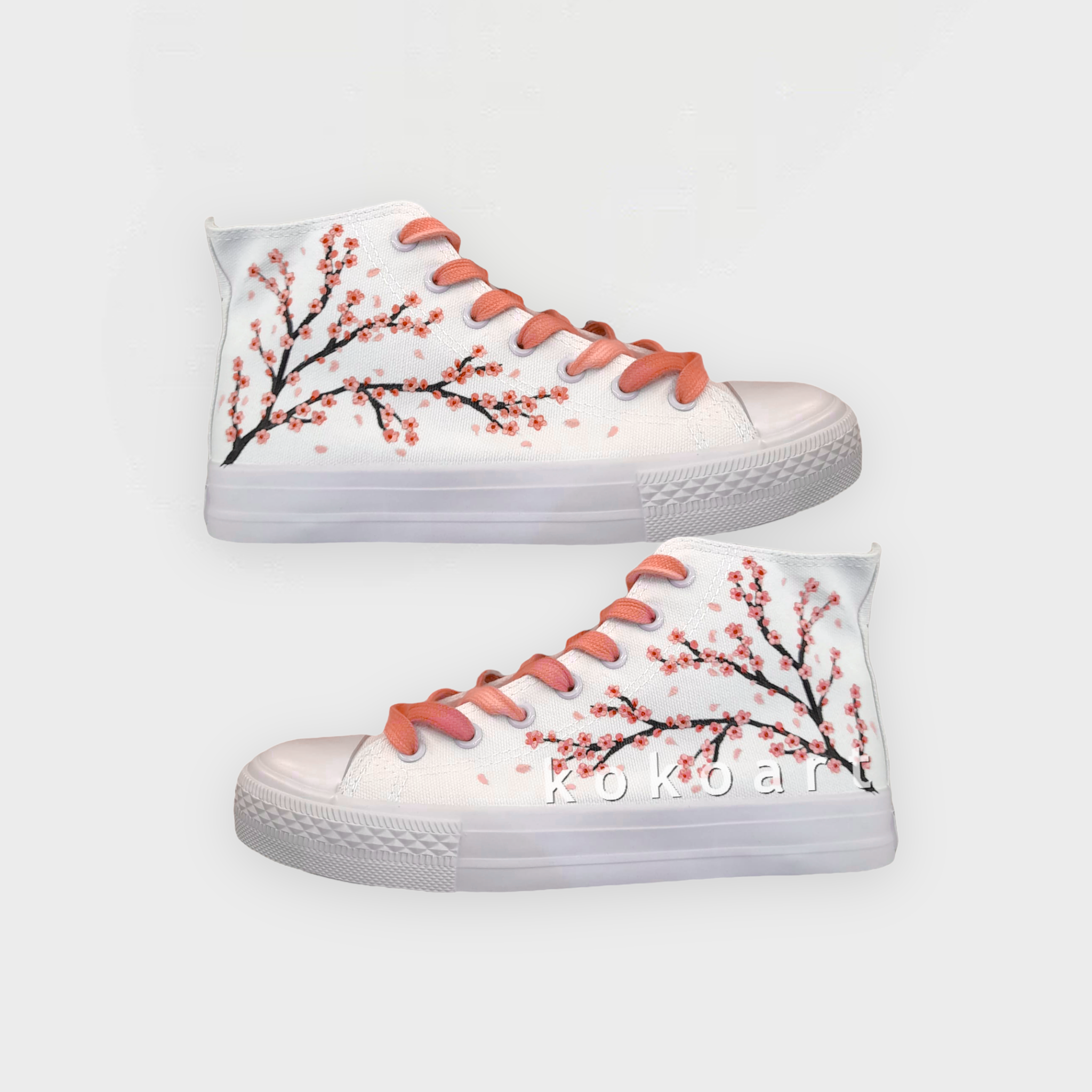Cherry Blossom Hand Painted Shoes