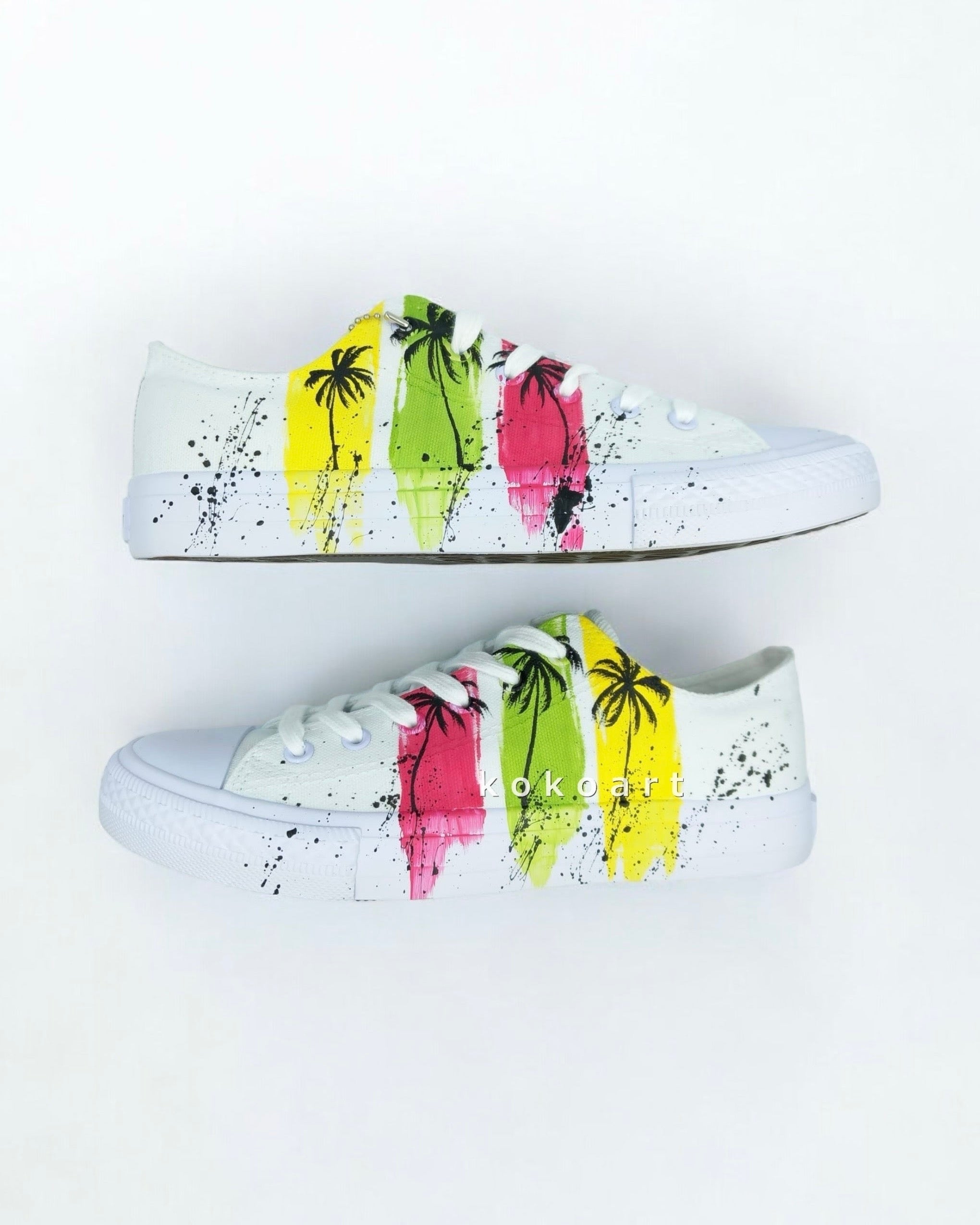 Palms Hand Painted Shoes