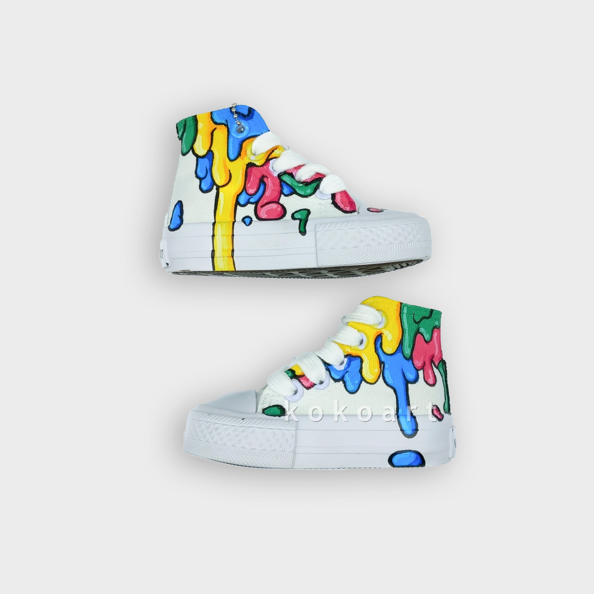 Paint Dripping Hand Painted Shoes