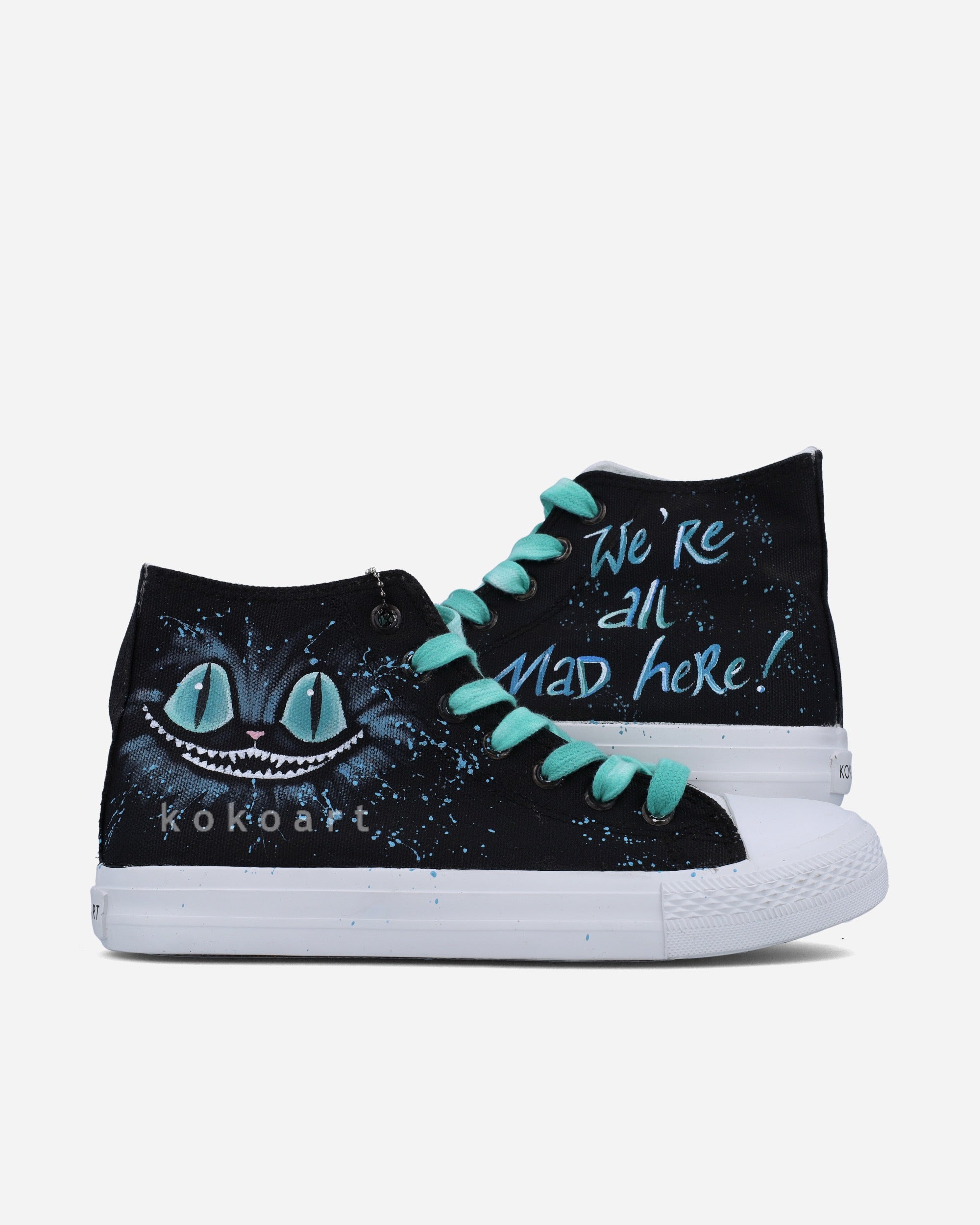 We're all Mad Here Hand Painted Shoes