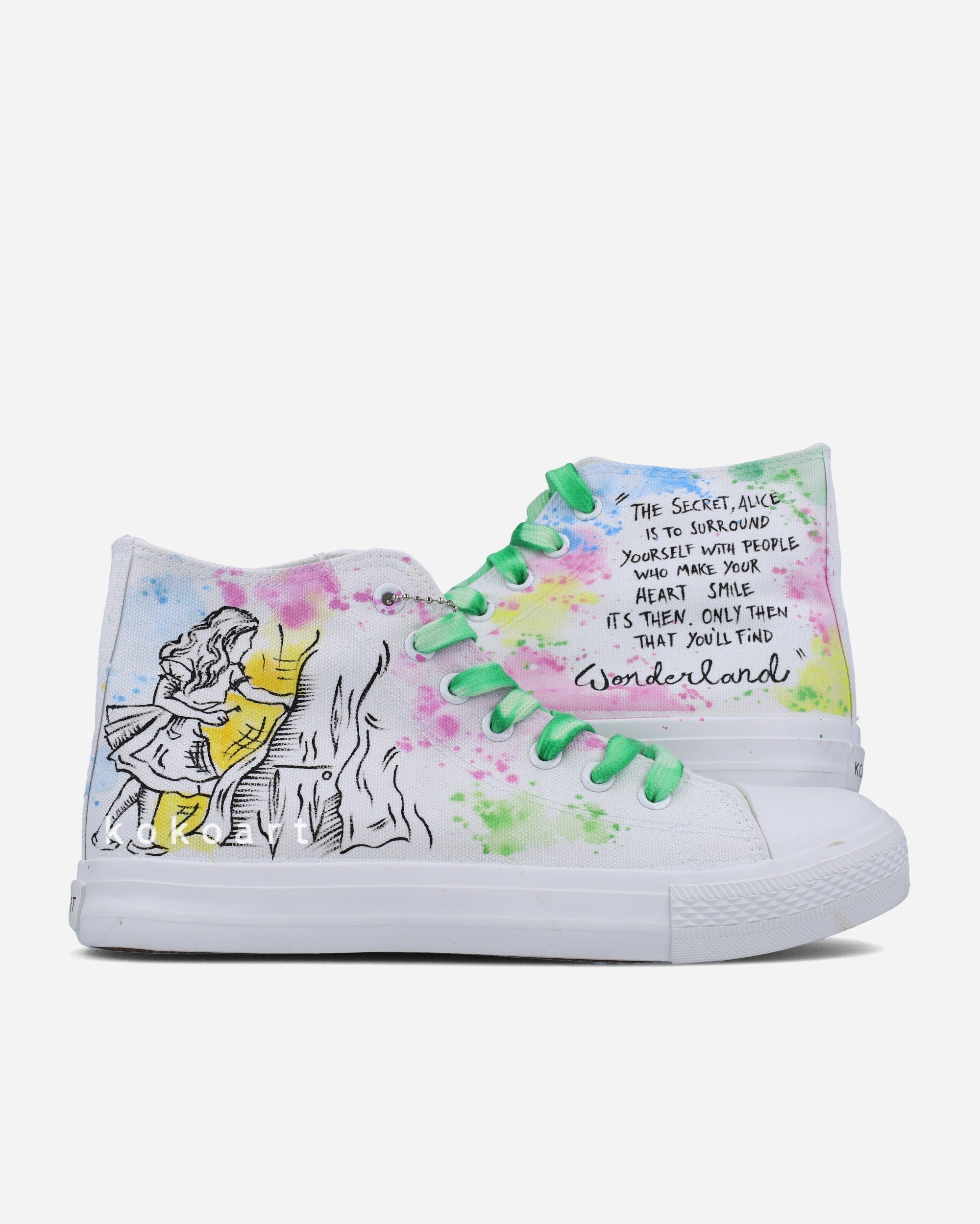 Alice in Wonderland Hand Painted Shoes