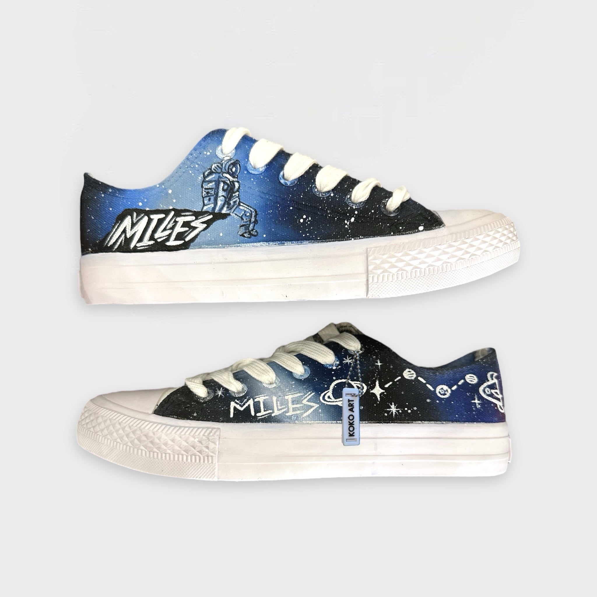 Astronaut Hand Painted Shoes