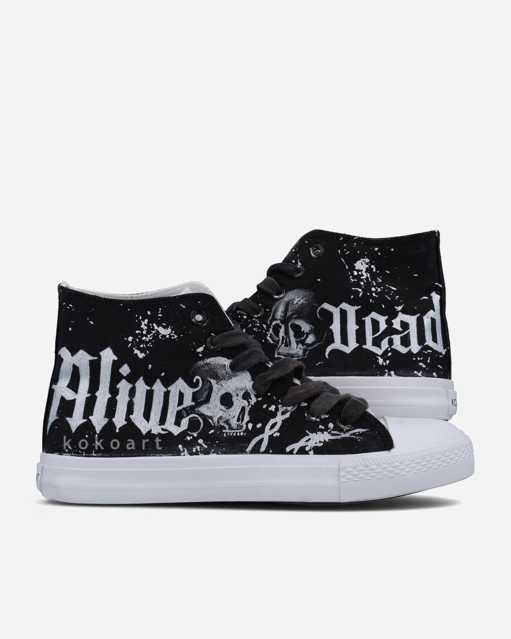 Dead Alive Hand Painted Shoes