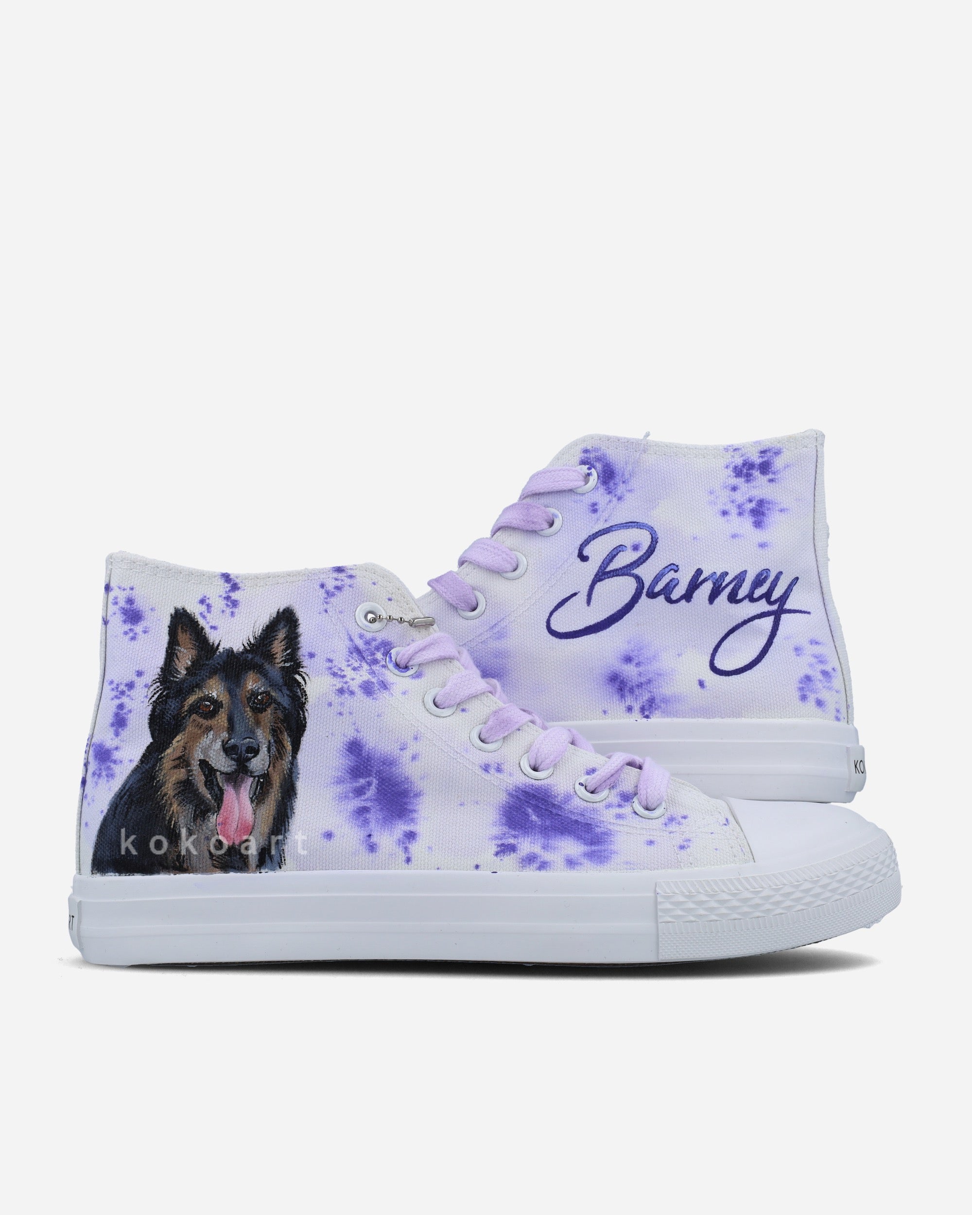 Customisable Dog Portrait Hand Painted Shoes