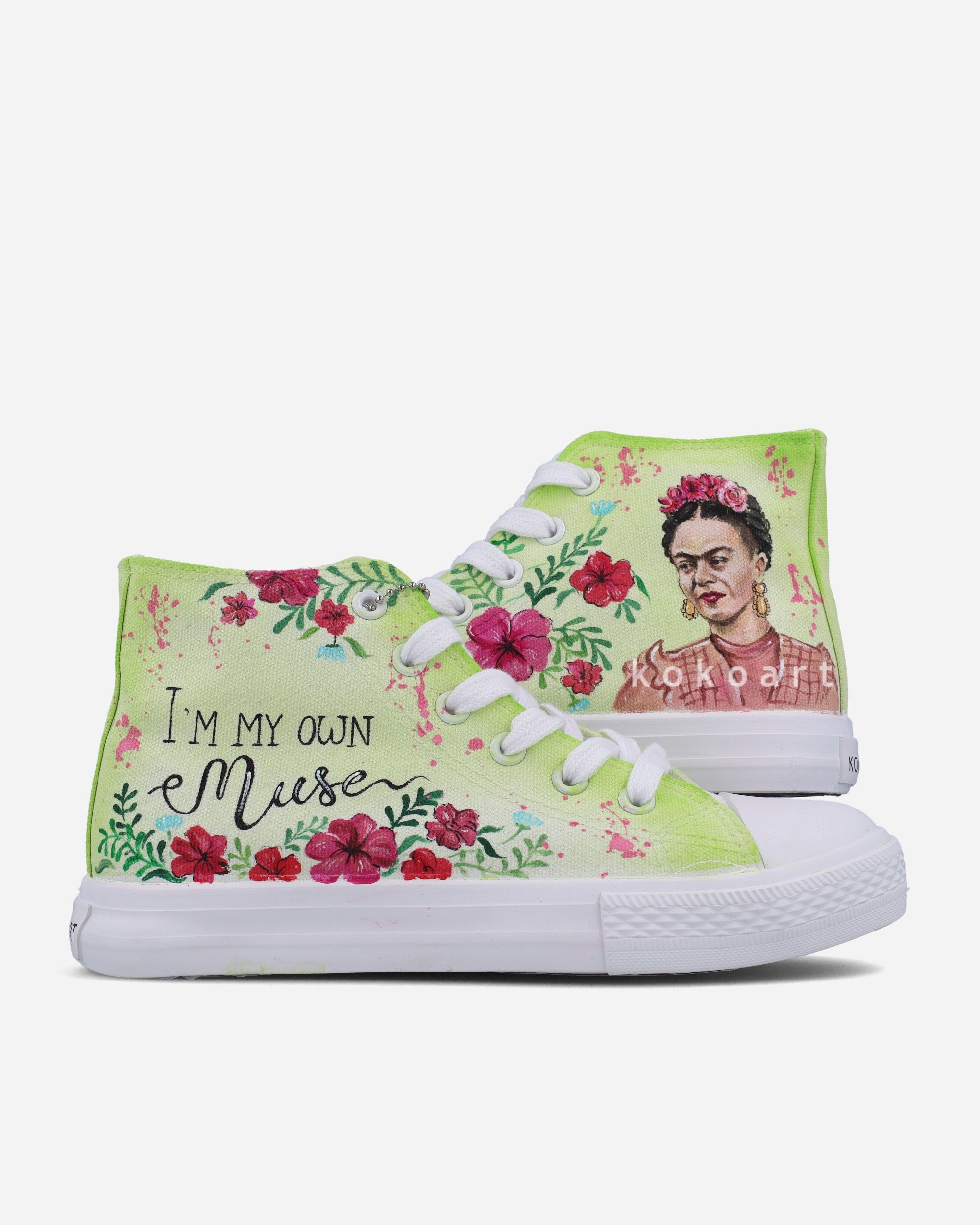 Frida Kahlo Hand Painted Shoes KOKO ART