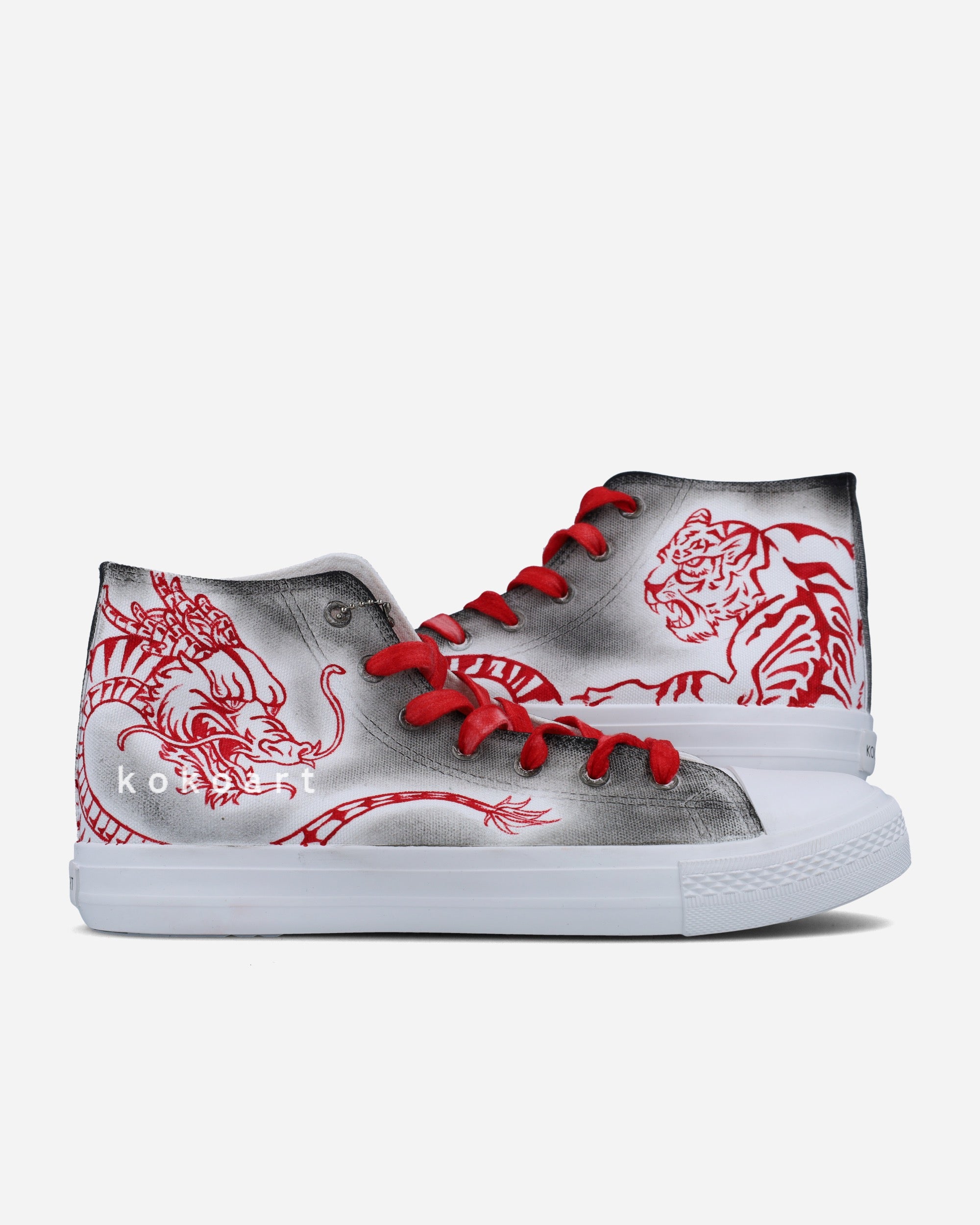 Dragons Hand Painted Shoes