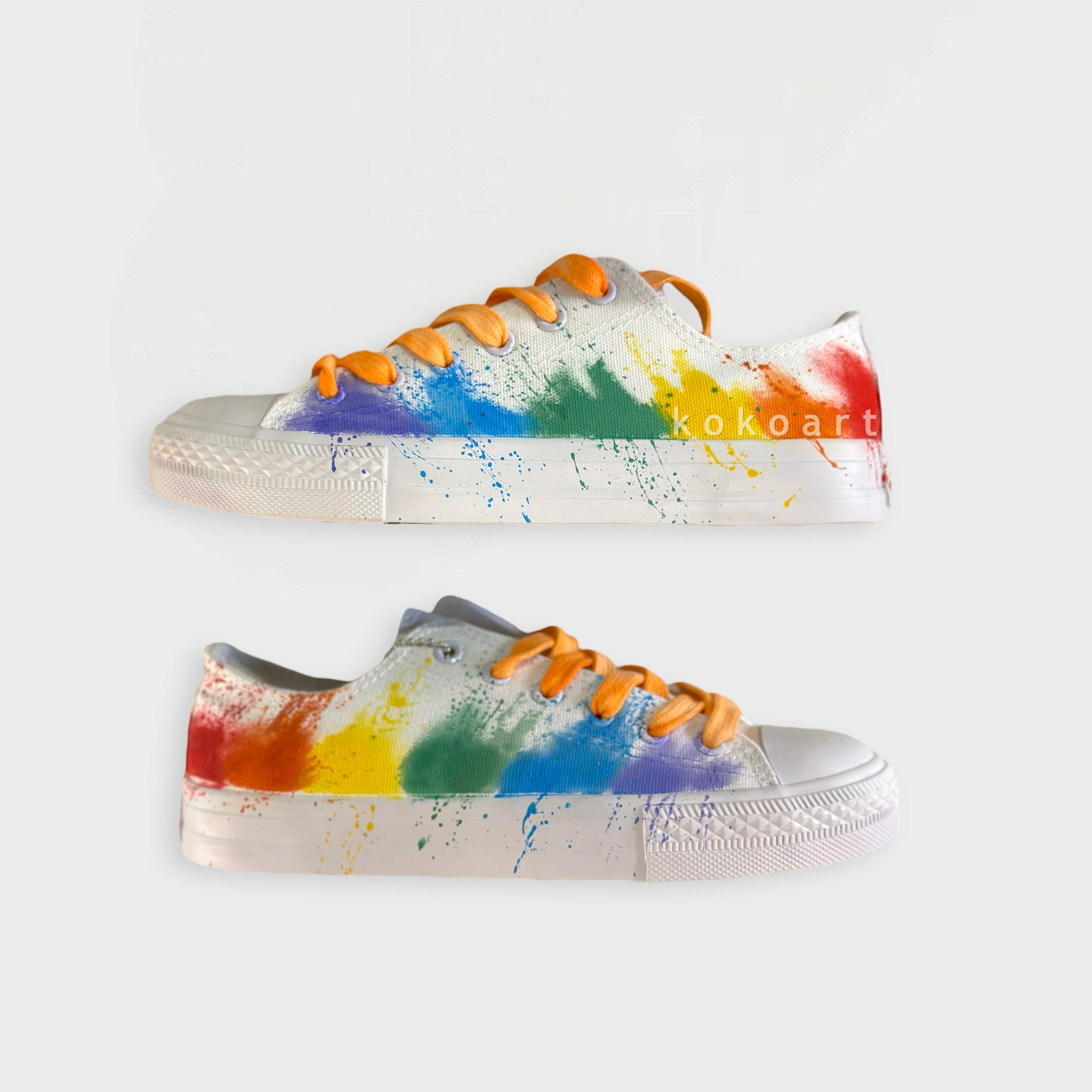 Paint Splatter Hand Painted Shoes