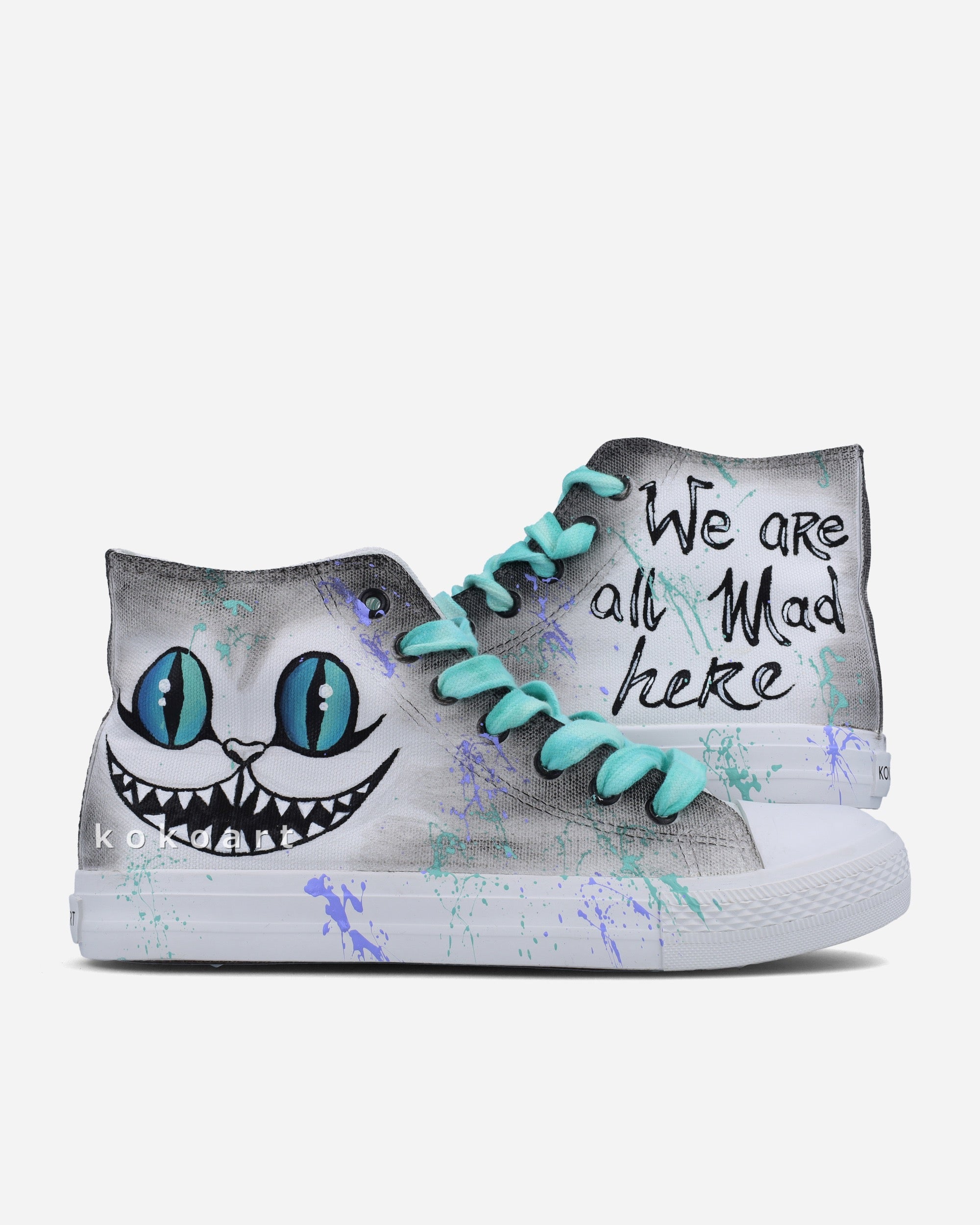 Cat Hand Painted Shoes KOKO ART