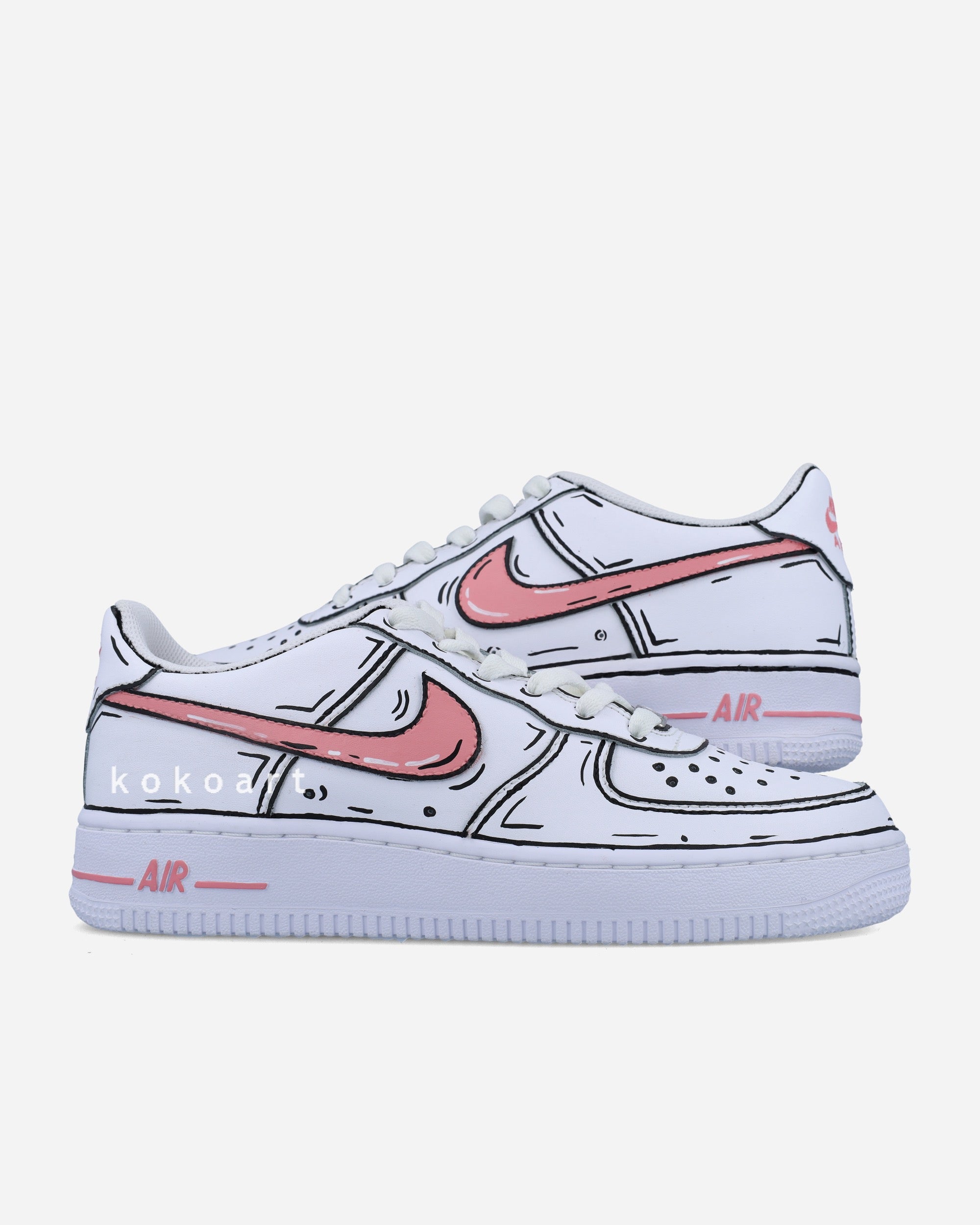 nike af1 pink tick