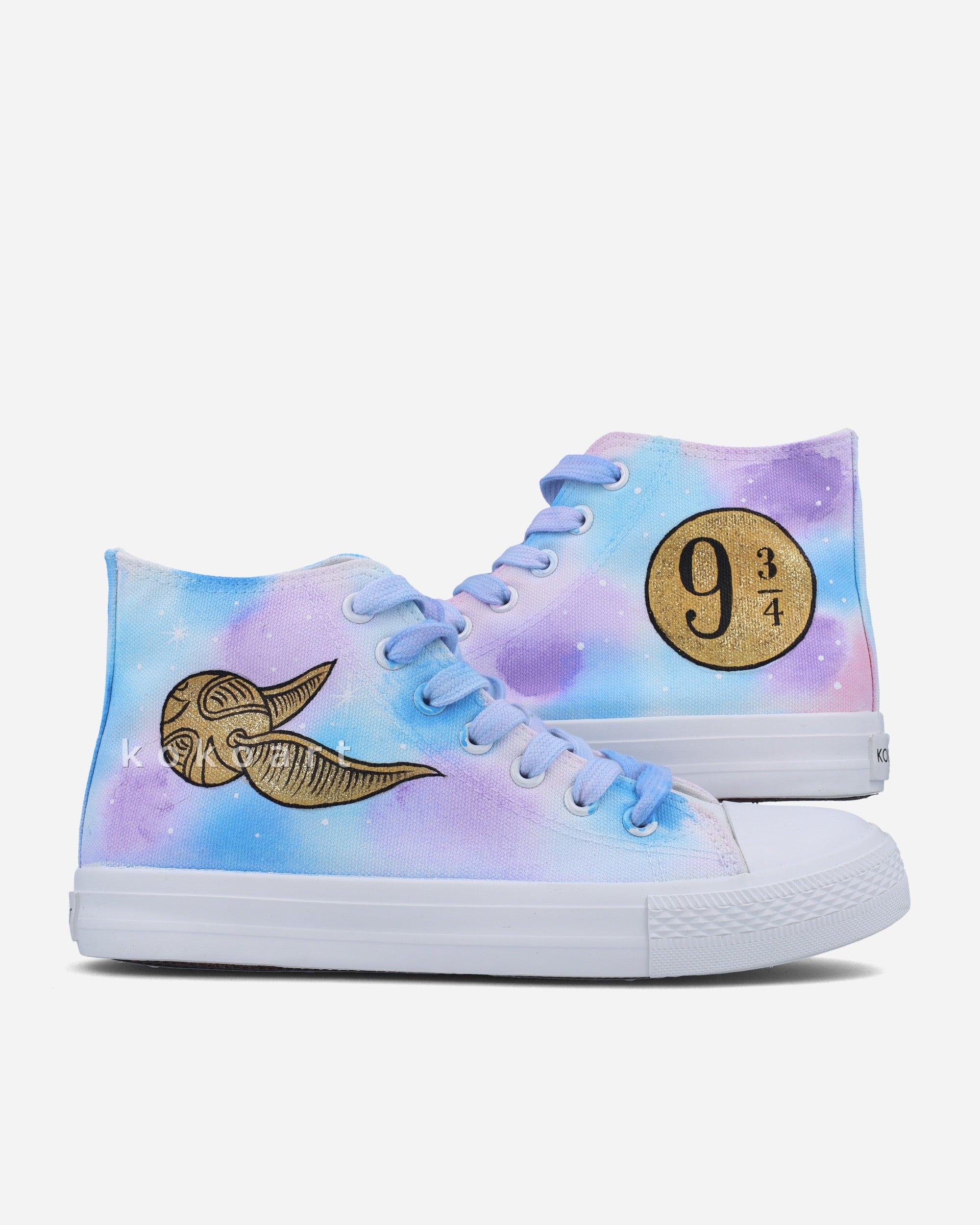 Women's Abstract Paint High-top selling Sneakers