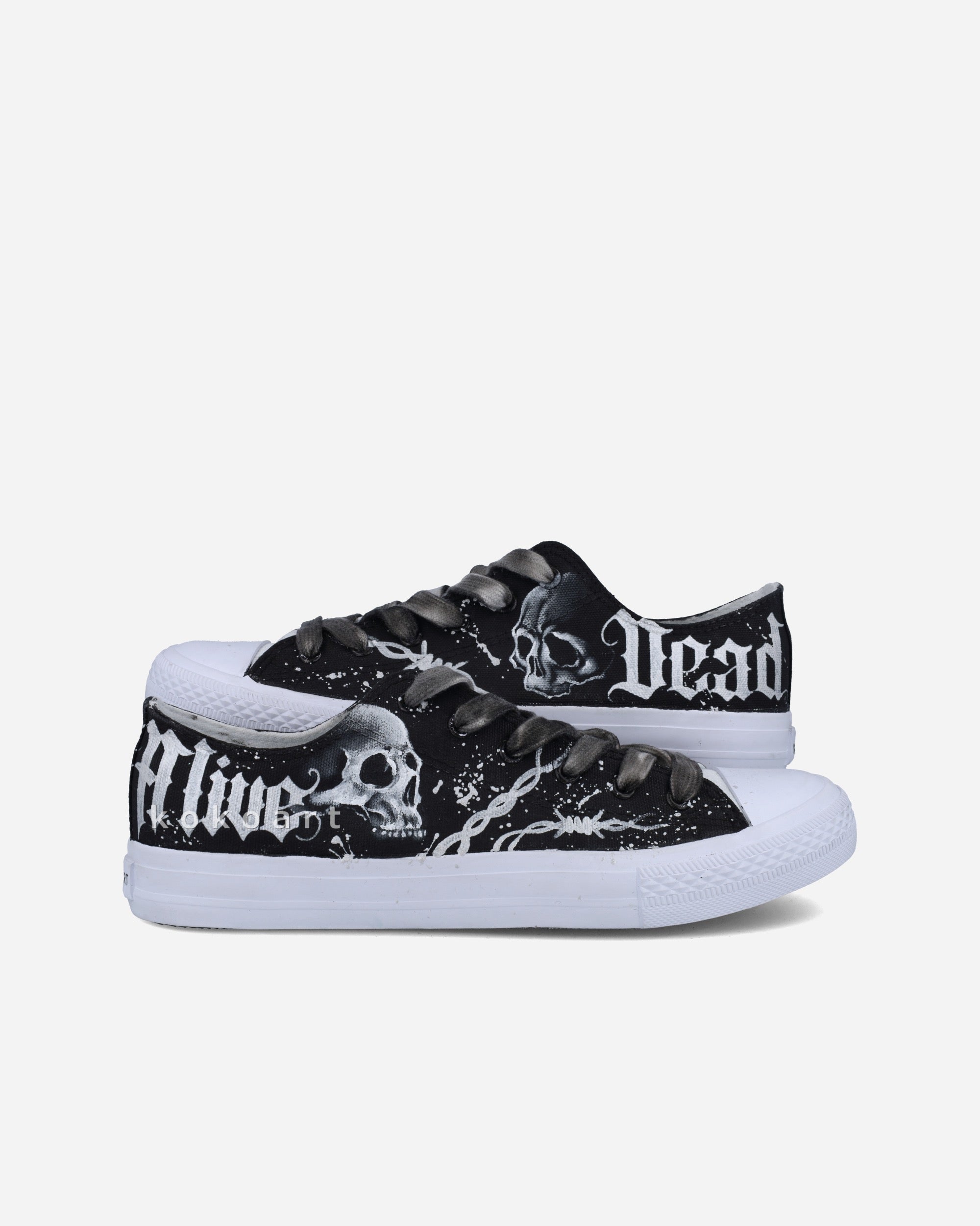 Dead Alive Hand Painted Shoes