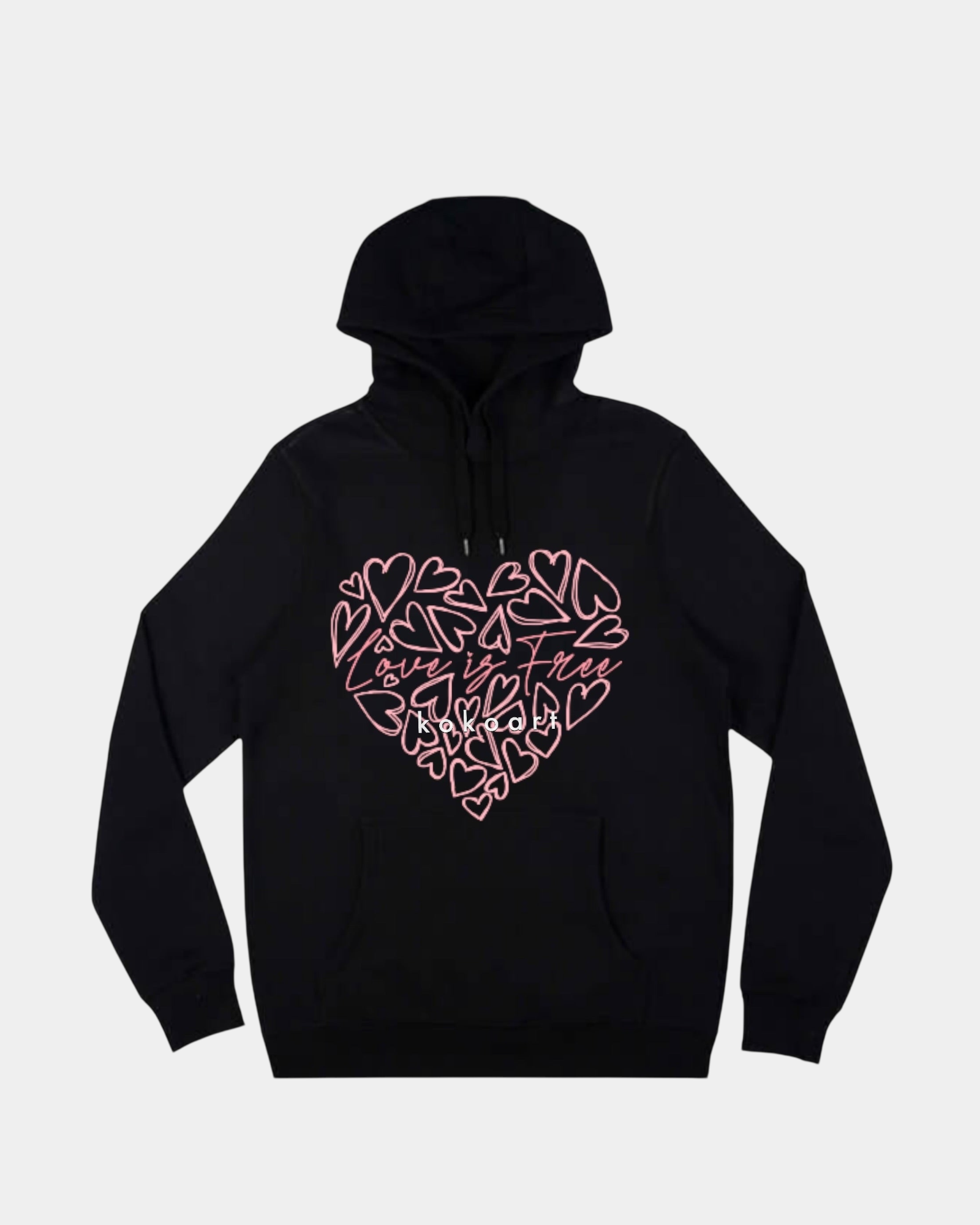 Love is free Hand painted Organic Cotton Clothing