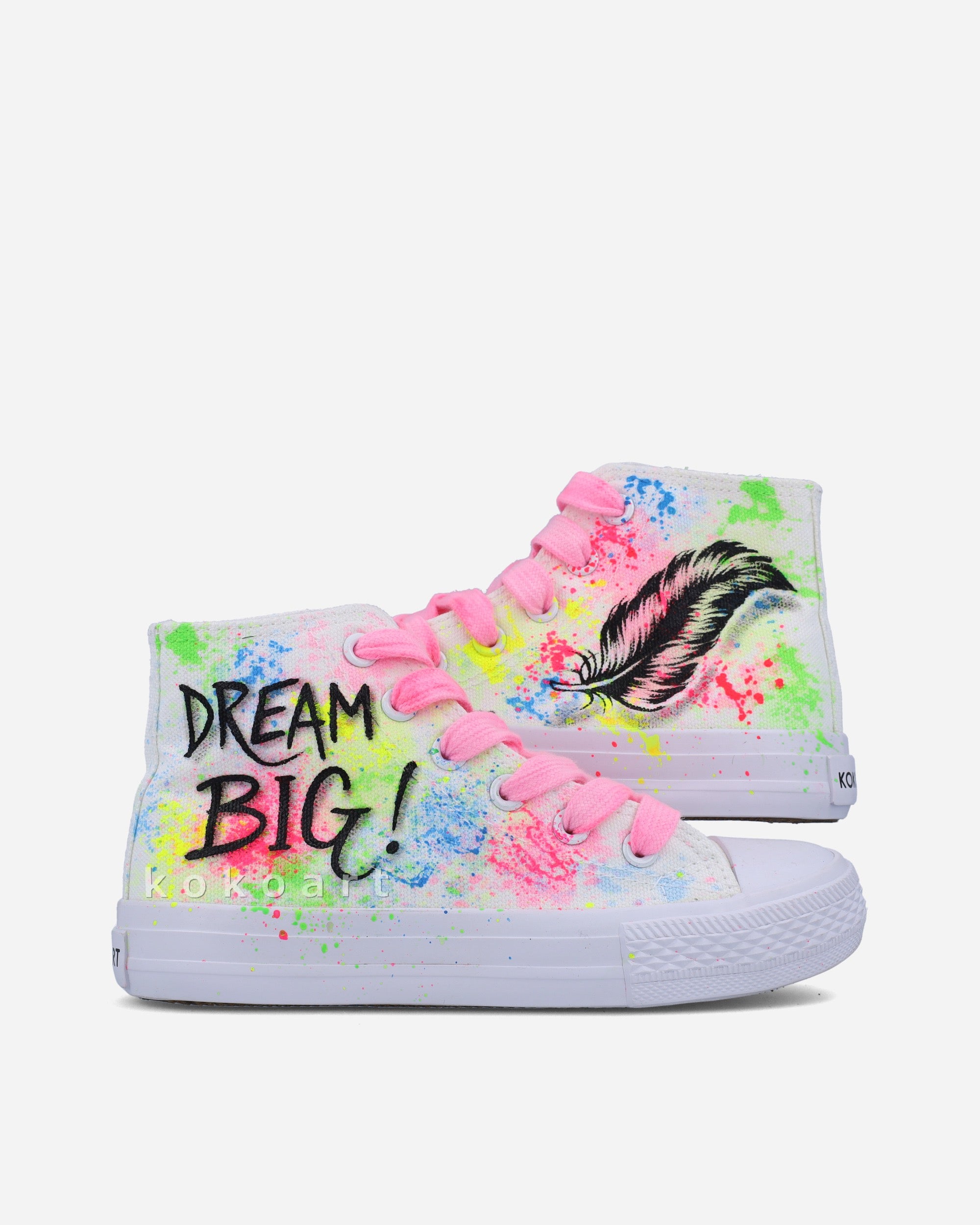 Dream Big Hand Painted Shoes