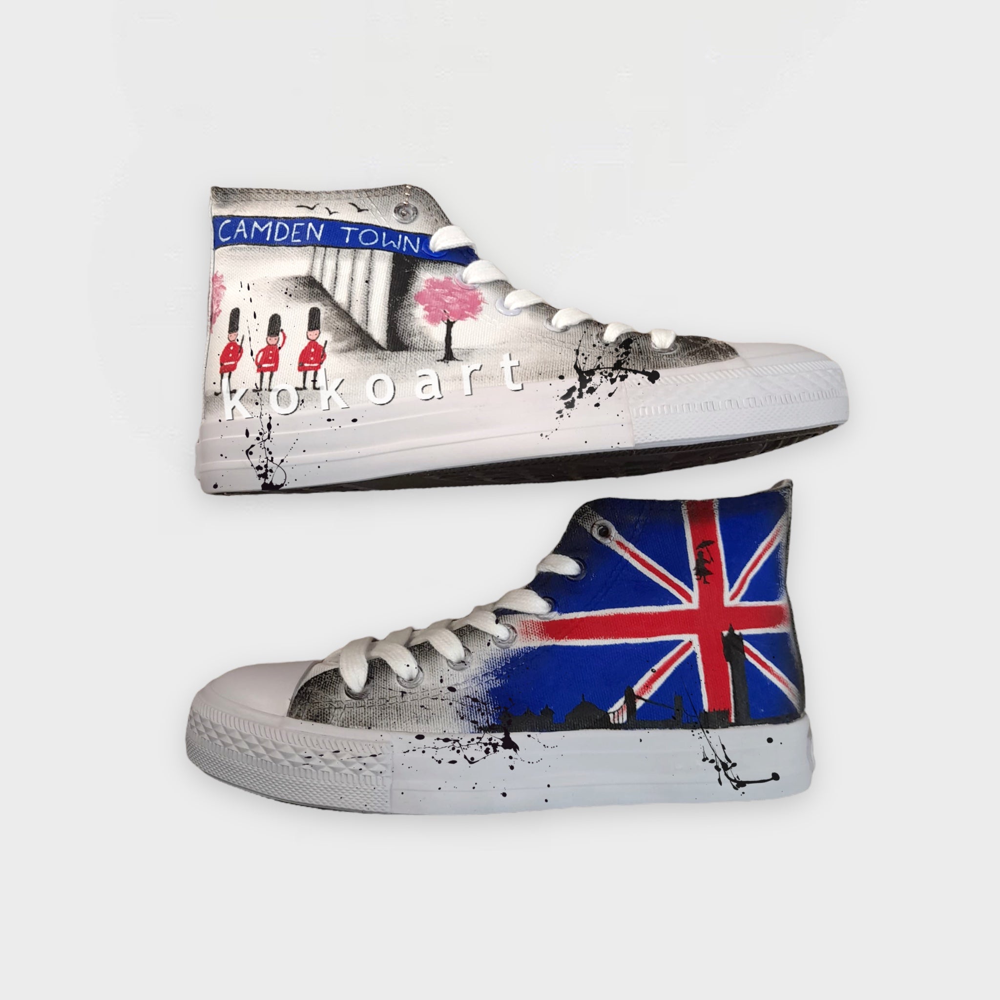 London Camden Town Hand Painted Shoes