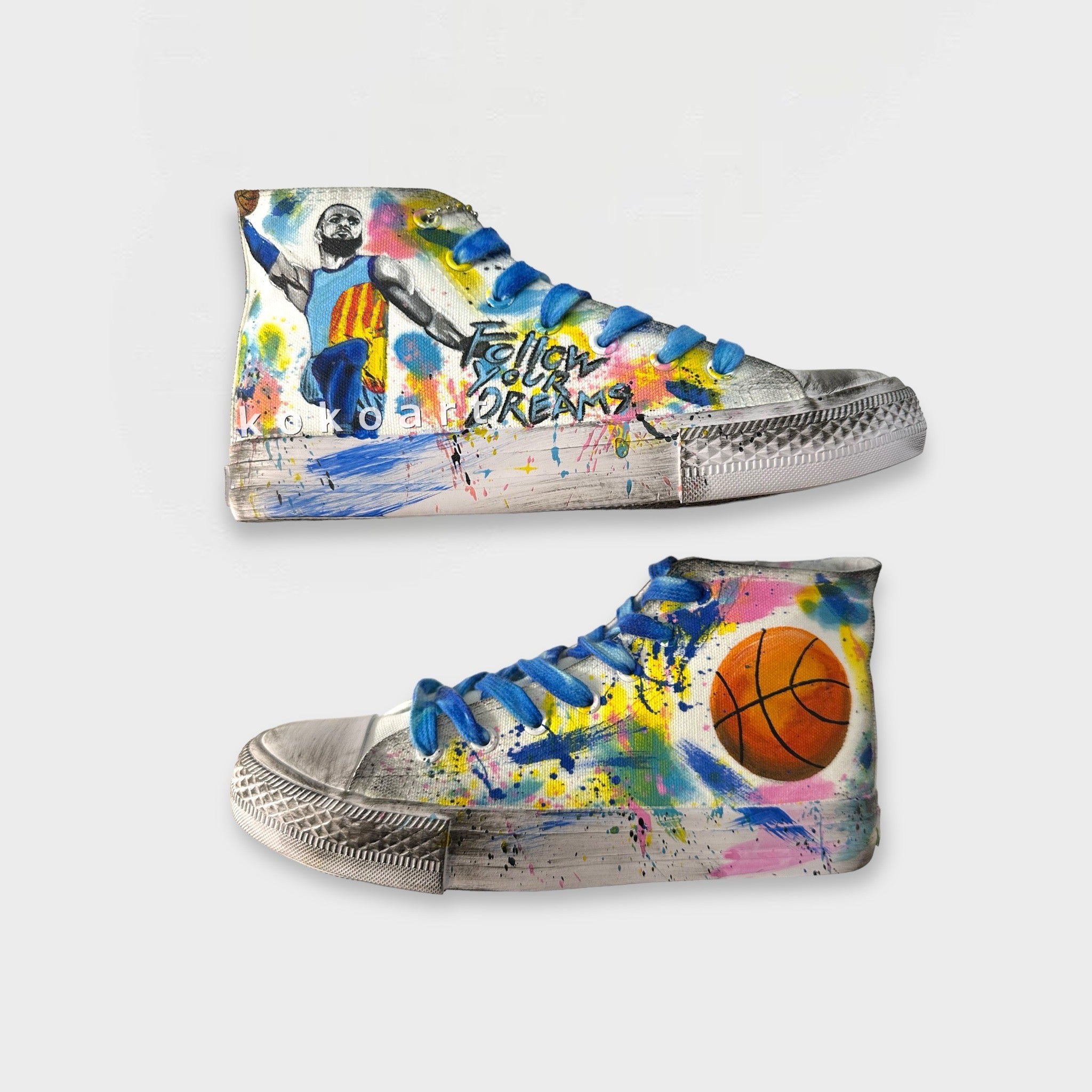 Basketball Hand Painted Shoes