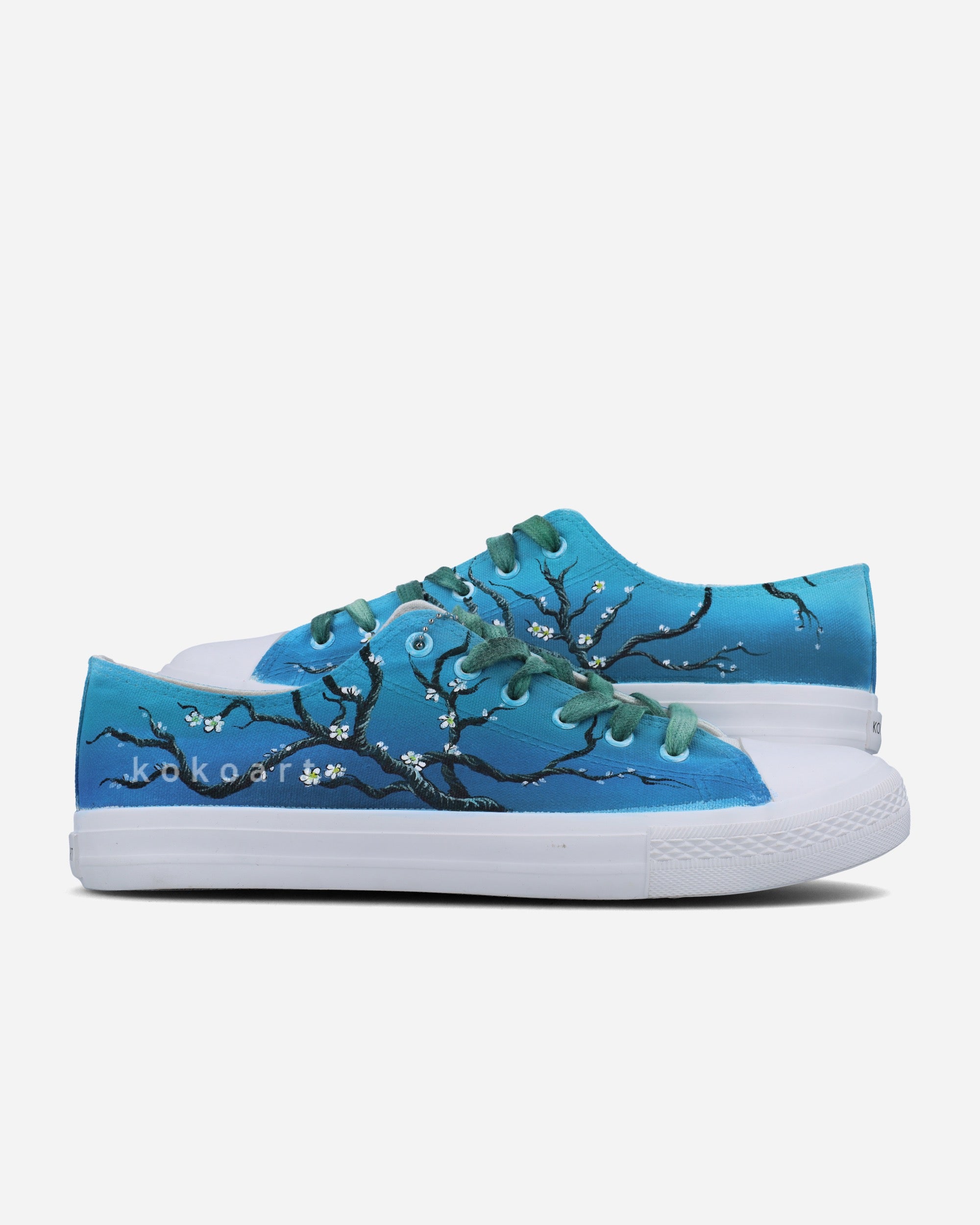 Almond Blossom Hand Painted Shoes