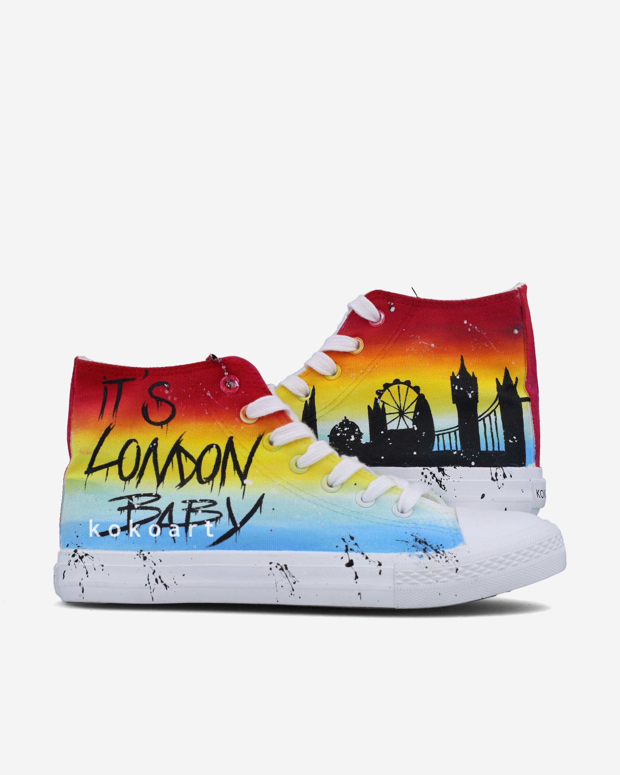 It's London Baby Hand Painted Shoes