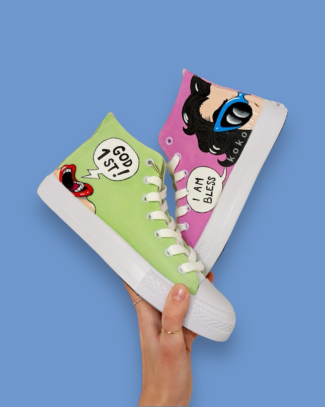 Pop Art Hand Painted Shoes