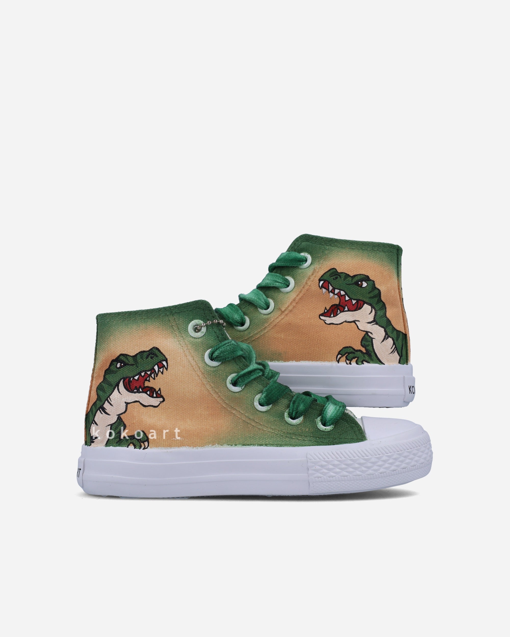 Dinosaur Hand Painted Shoes