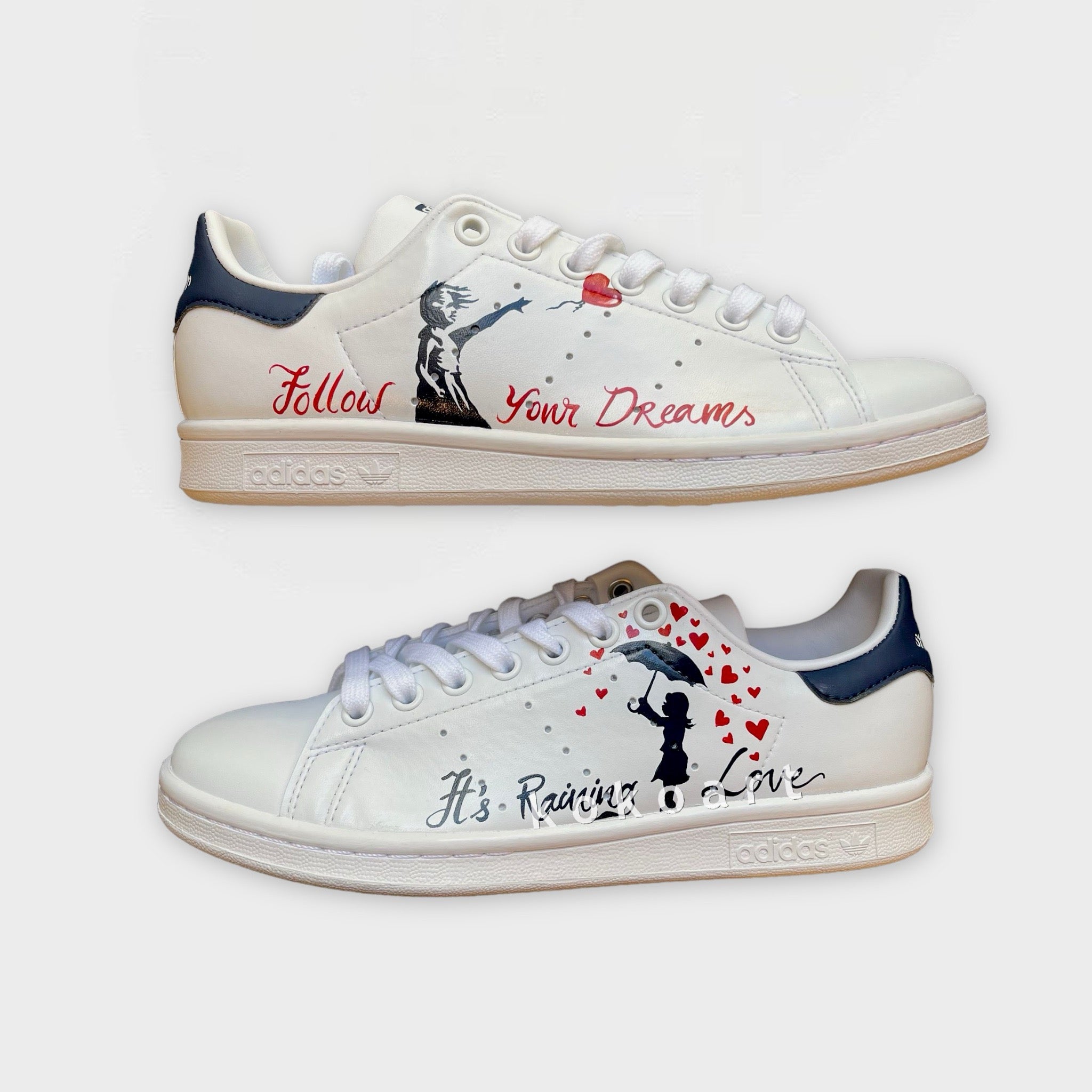 Stan Smith Hand Painted Banksy