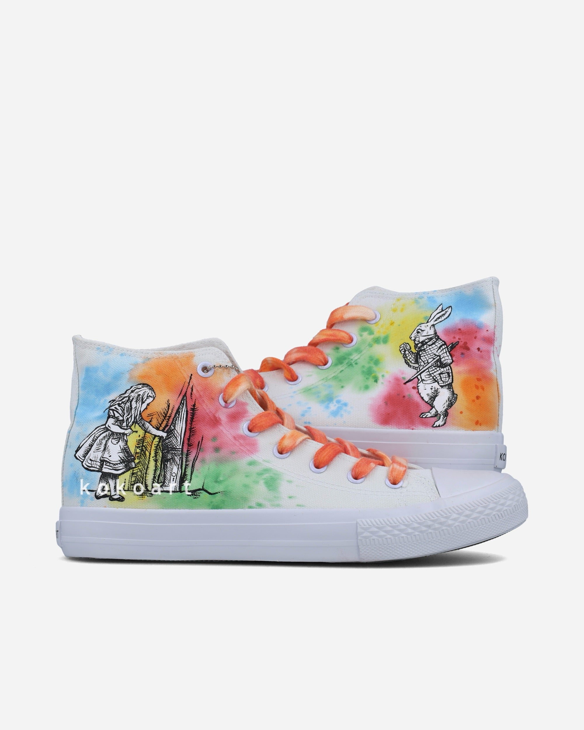 Alice in Wonderland Hand Painted Shoes