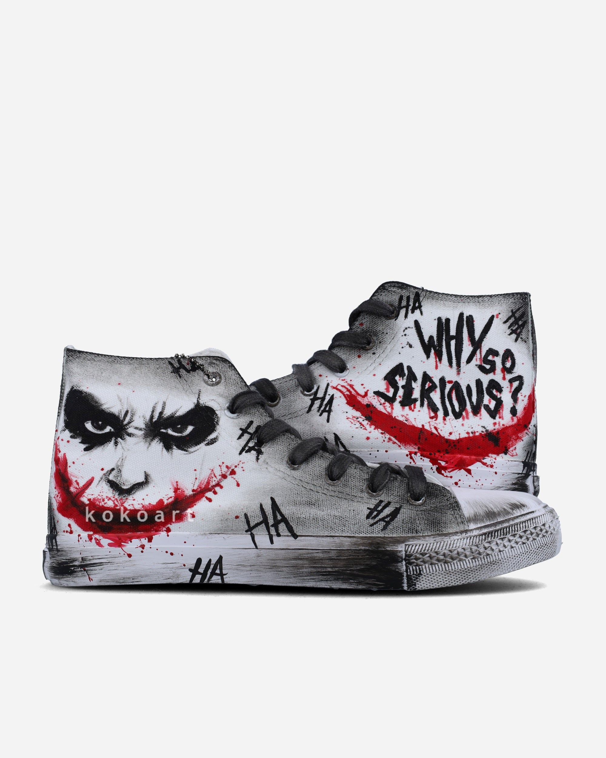 Joker Hand Painted Shoes - KOKO ART