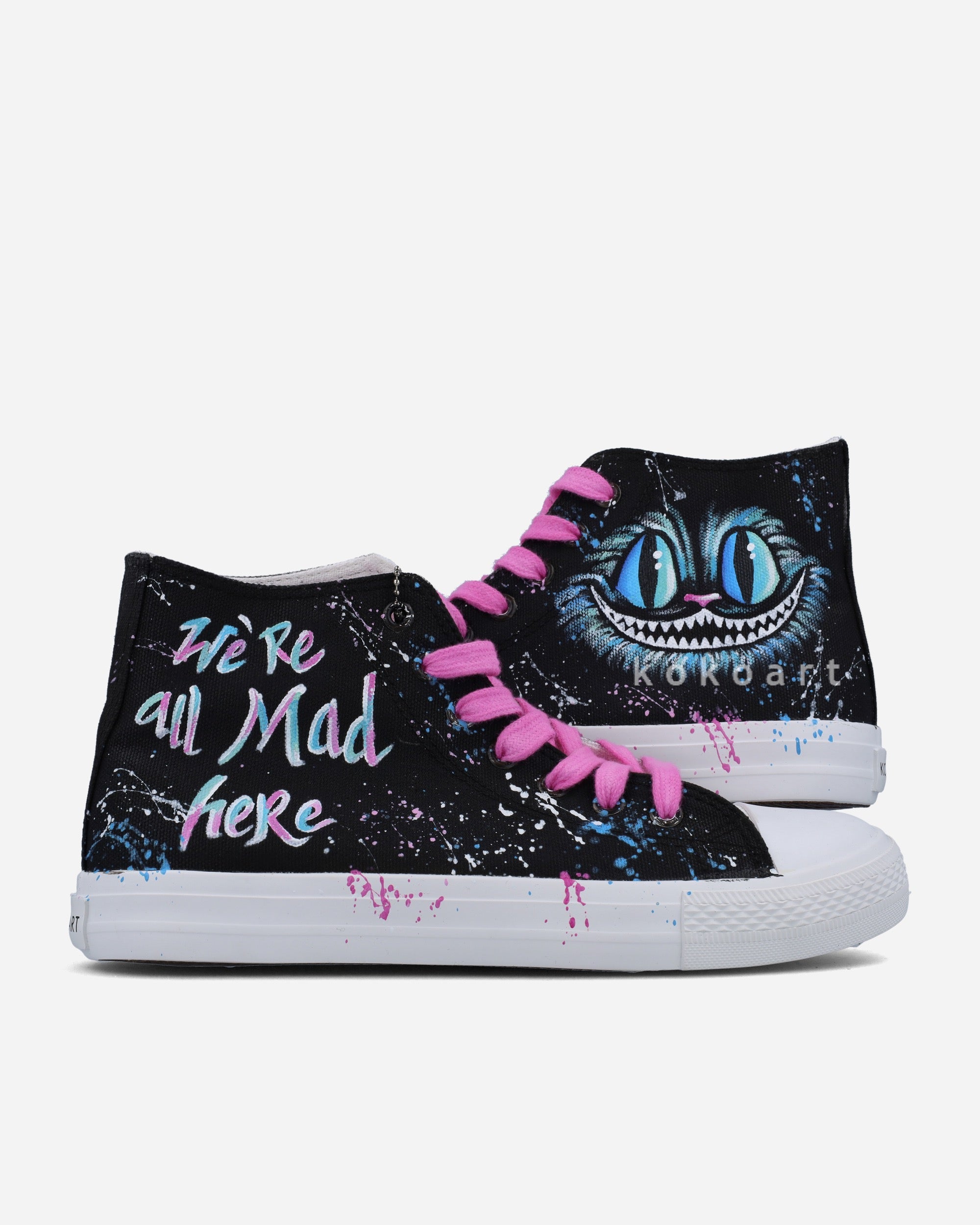 Mad Cat Hand Painted Shoes