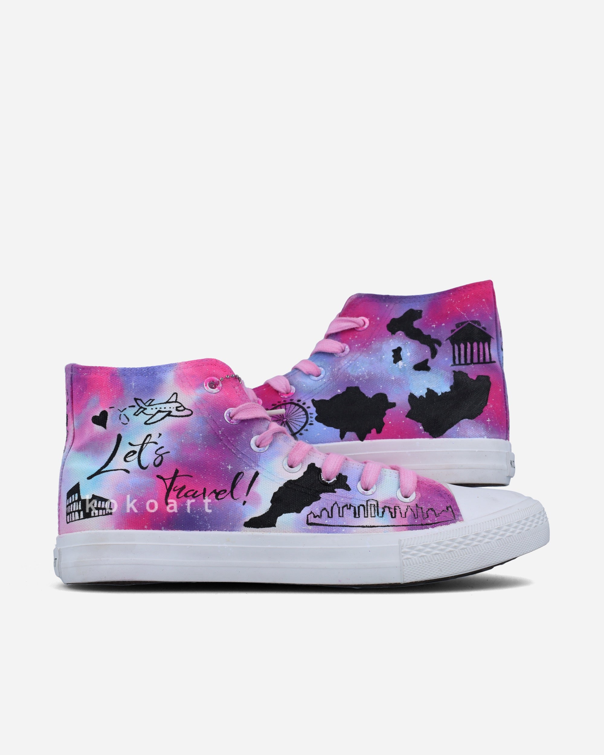 Customisable Travel Destinations Hand Painted Shoes